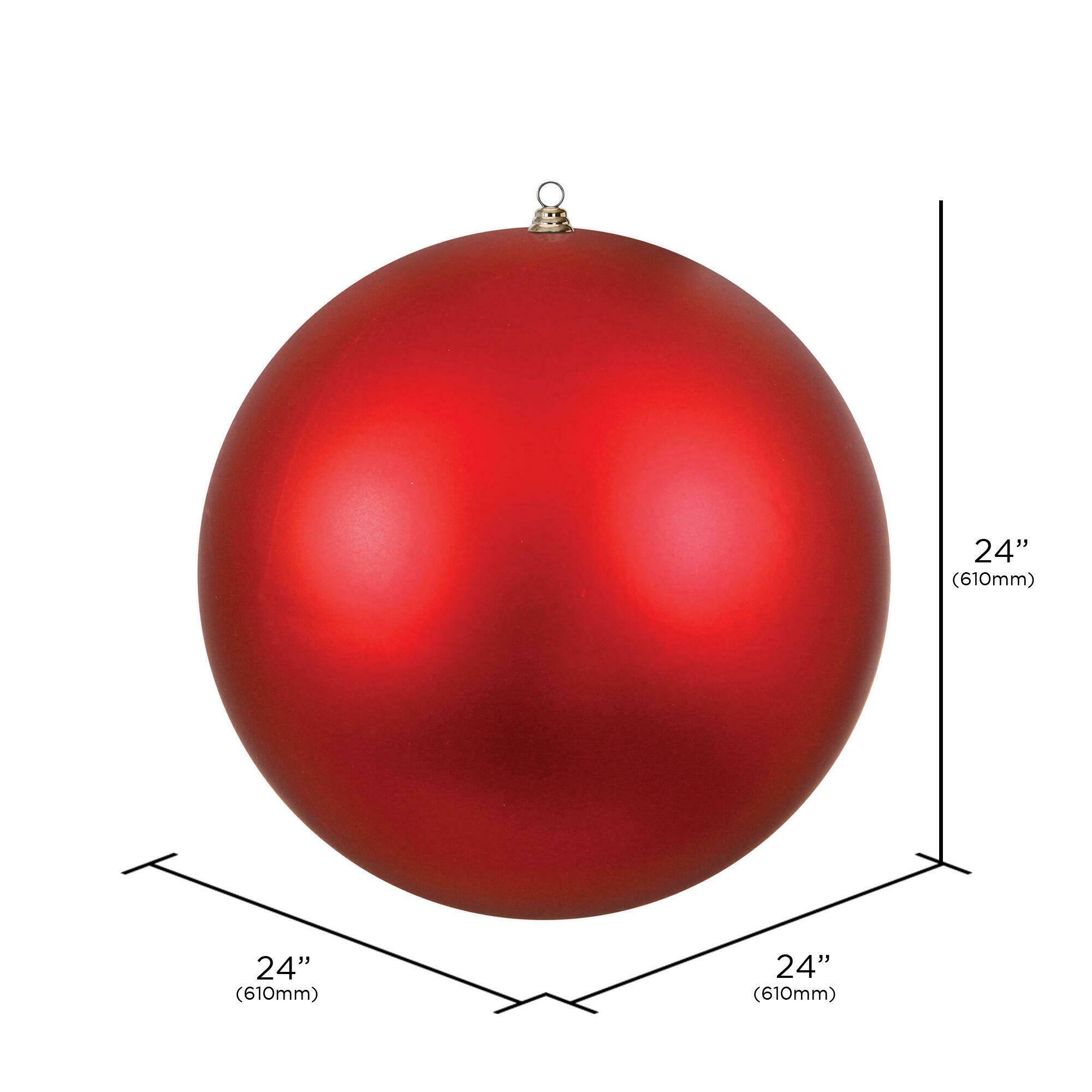 Vickerman 24" Giant Matte Ball Christmas Ornament
