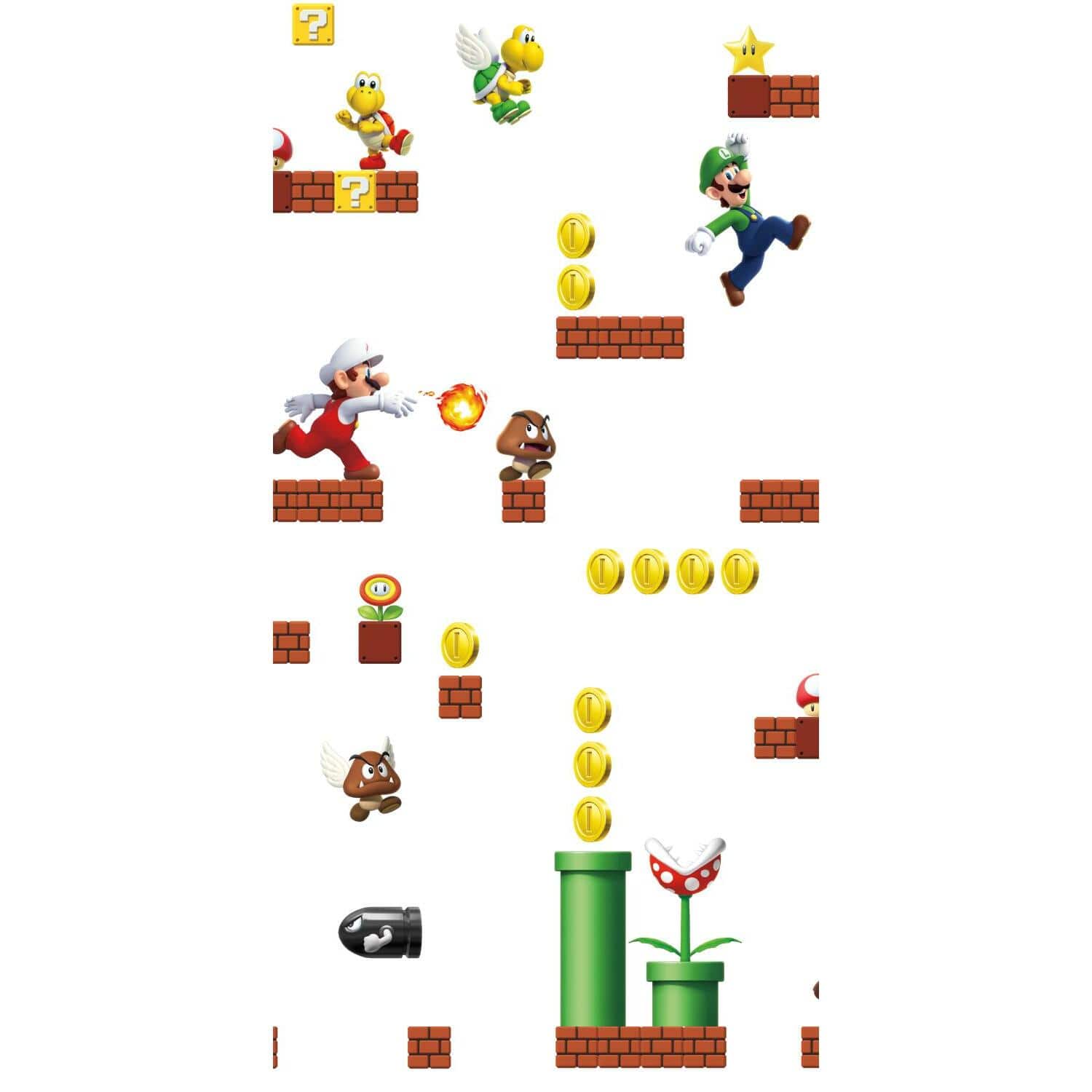 RoomMates Mario Peel & Stick Wallpaper