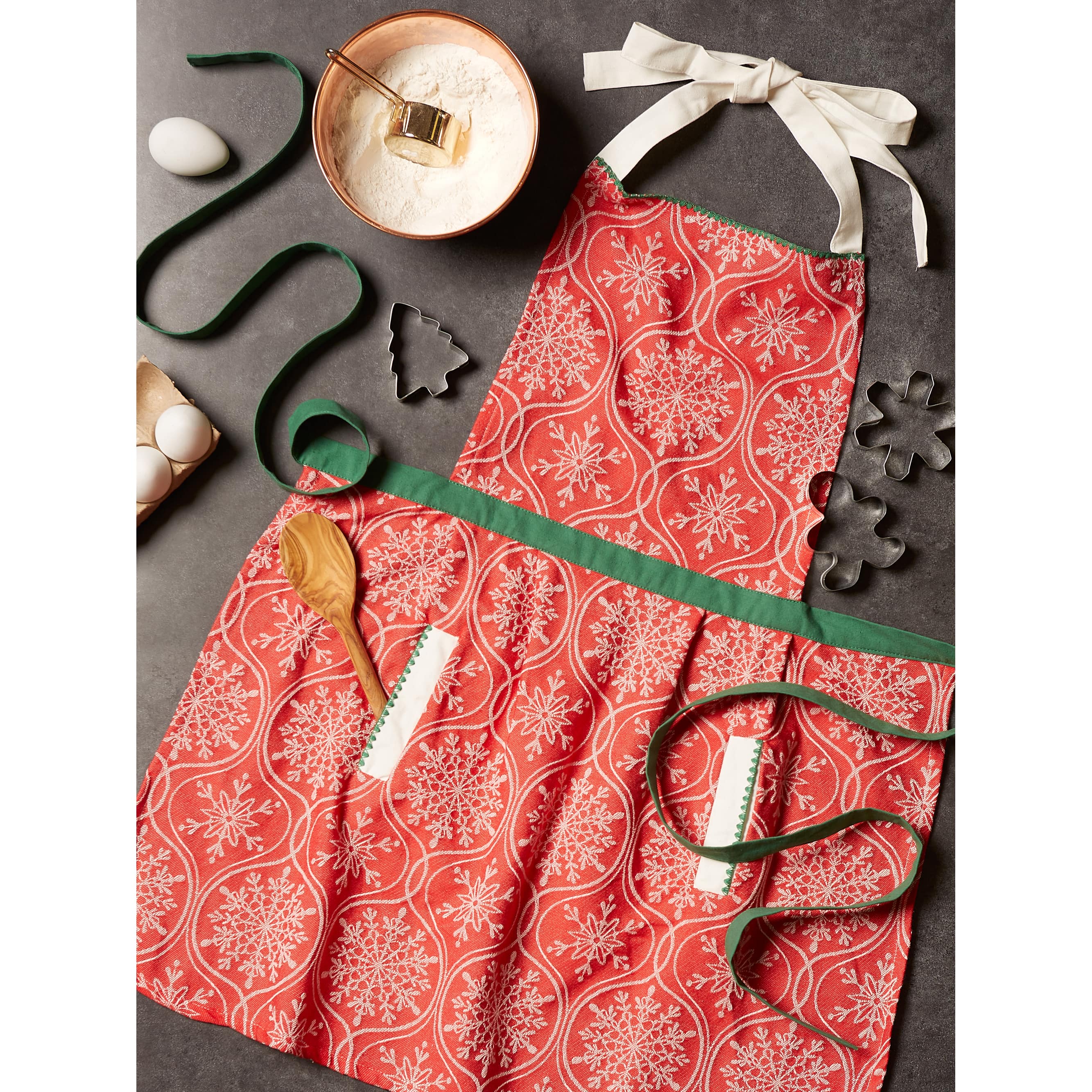 DII® Joyful Snowflakes Jacquard Collection Apron