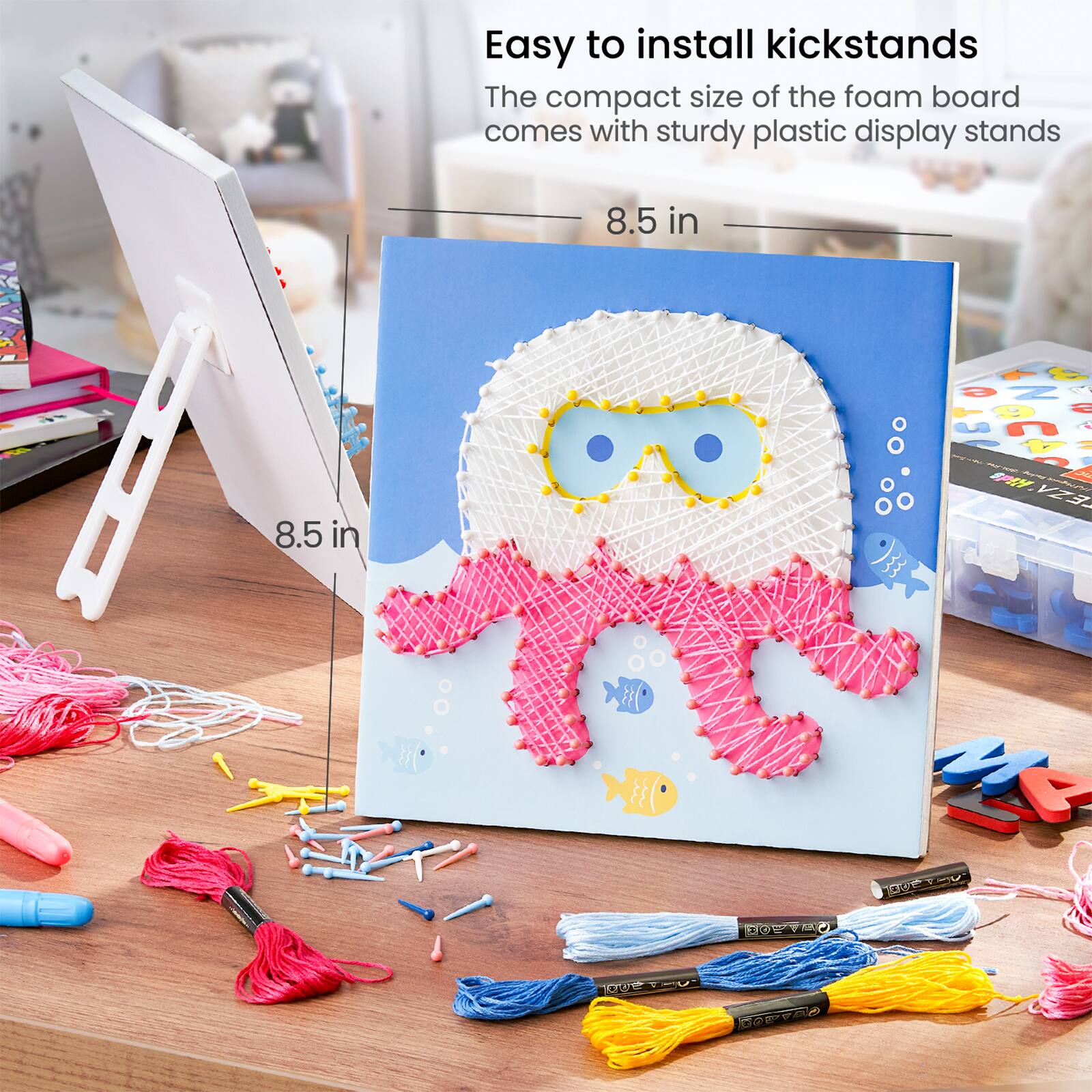 Arteza® Kids Sea Animals String Art Set