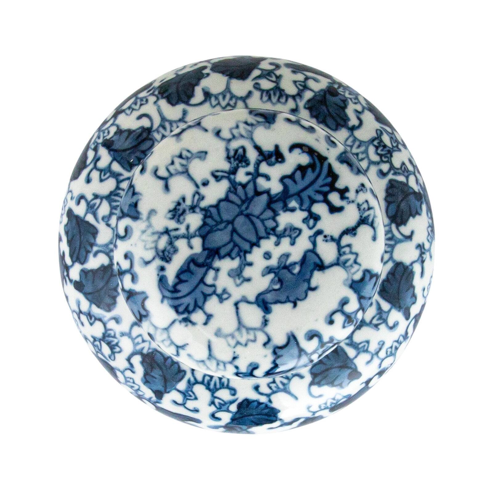 Hello Honey® 6.5'' Blue & White Ceramic Ginger Jar with Lid