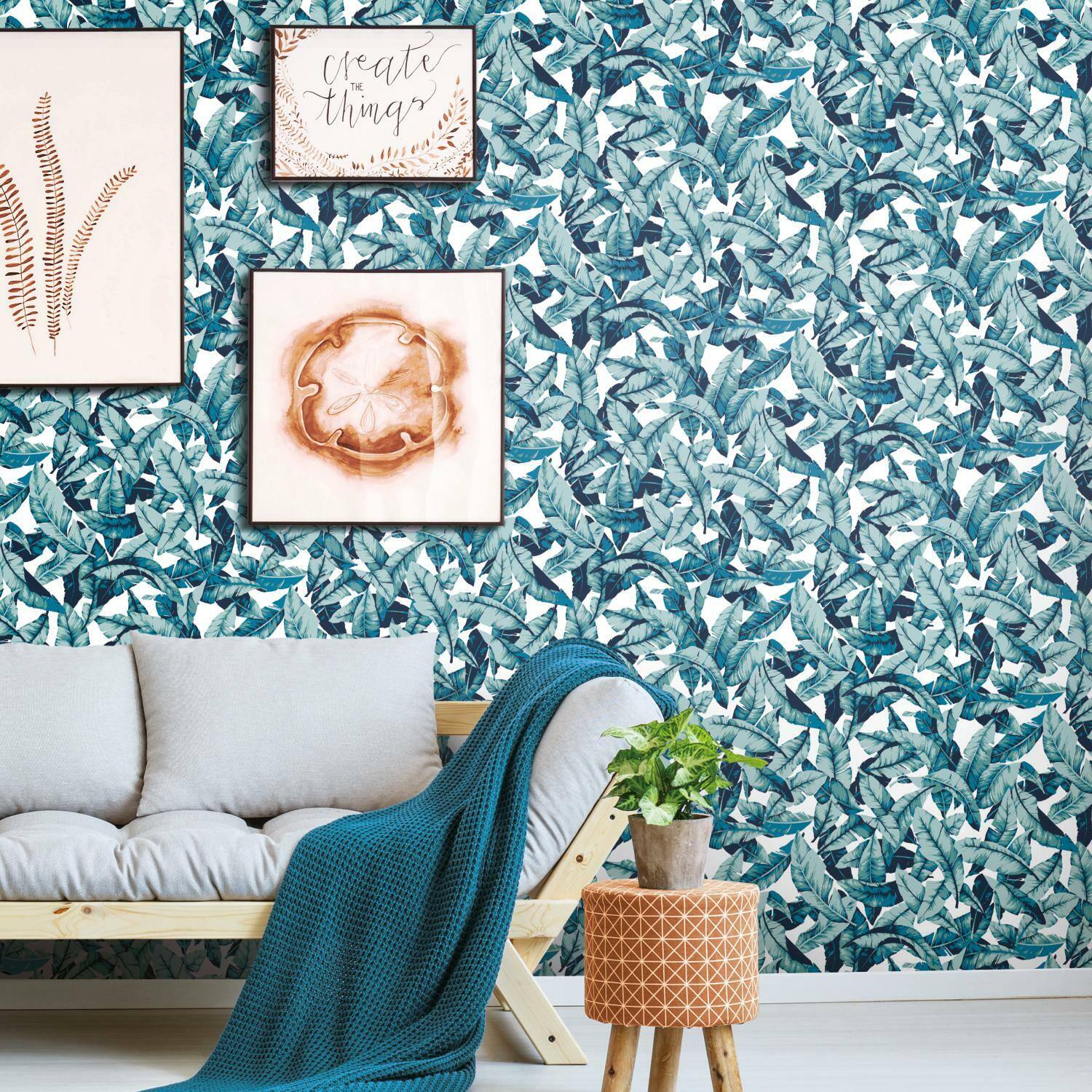 RoomMates Palm Peel & Stick Wallpaper