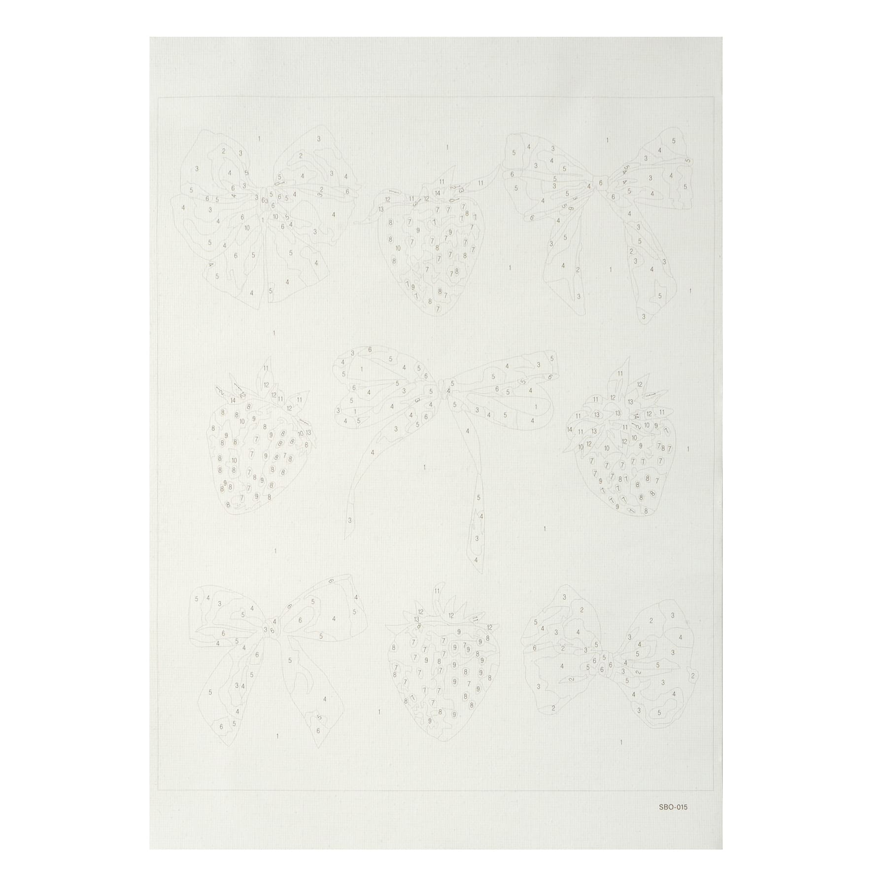 8" x 10" Coquette Bow & Strawberry Paint-by-Number Kit with Wood Display Hanger by Artist's Loft®