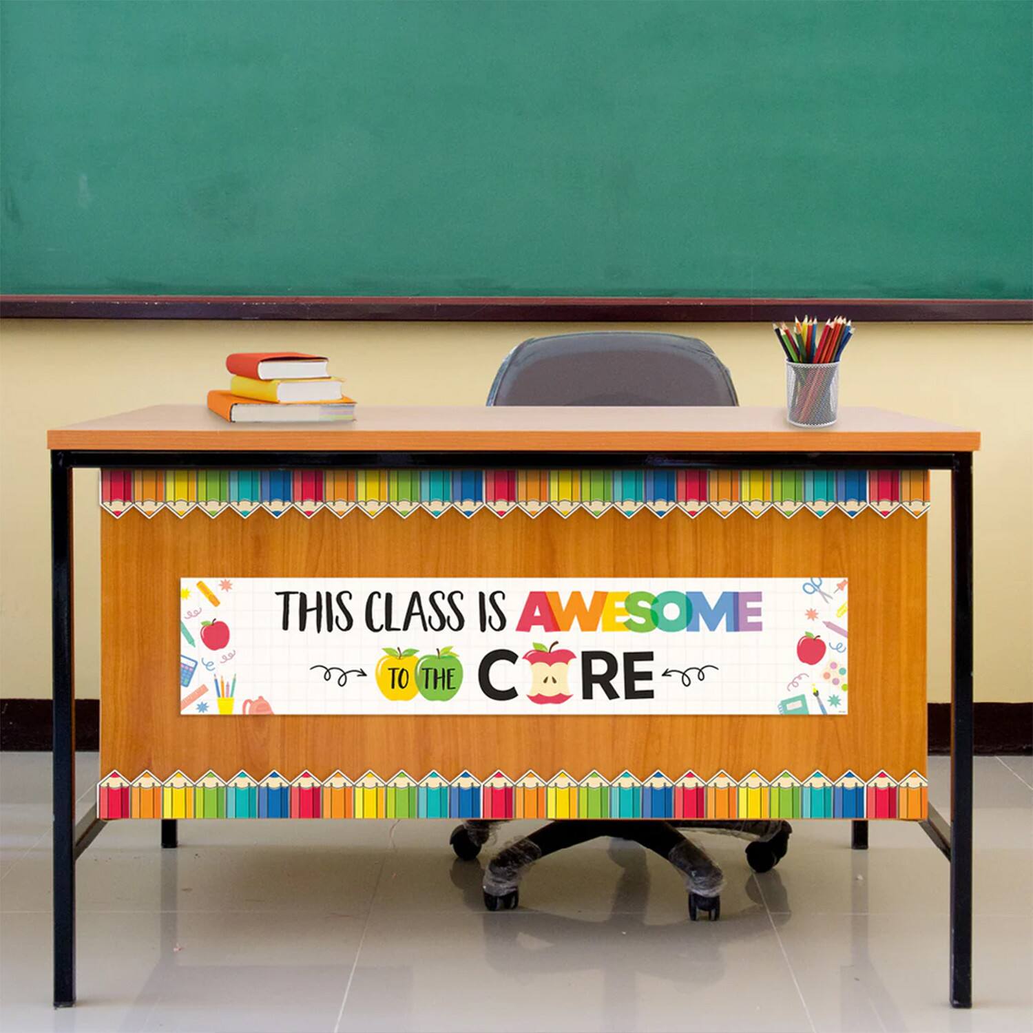 Creative Teaching Press® Apple Time Two-Sided Welcome Banner, 8" x 39", Pack of 2