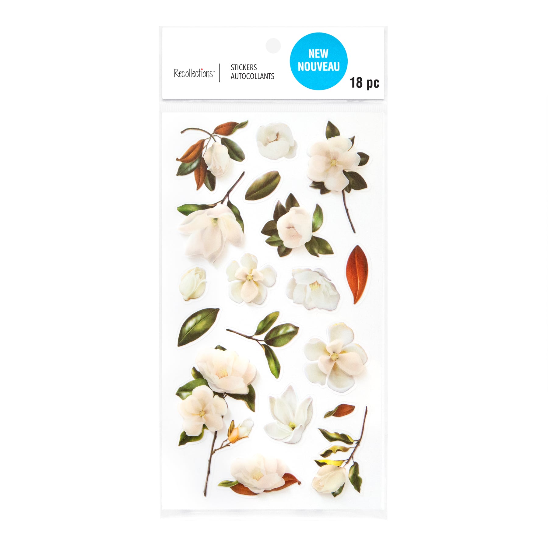 12 Pack: Magnolia Dimensional Stickers by Recollections™