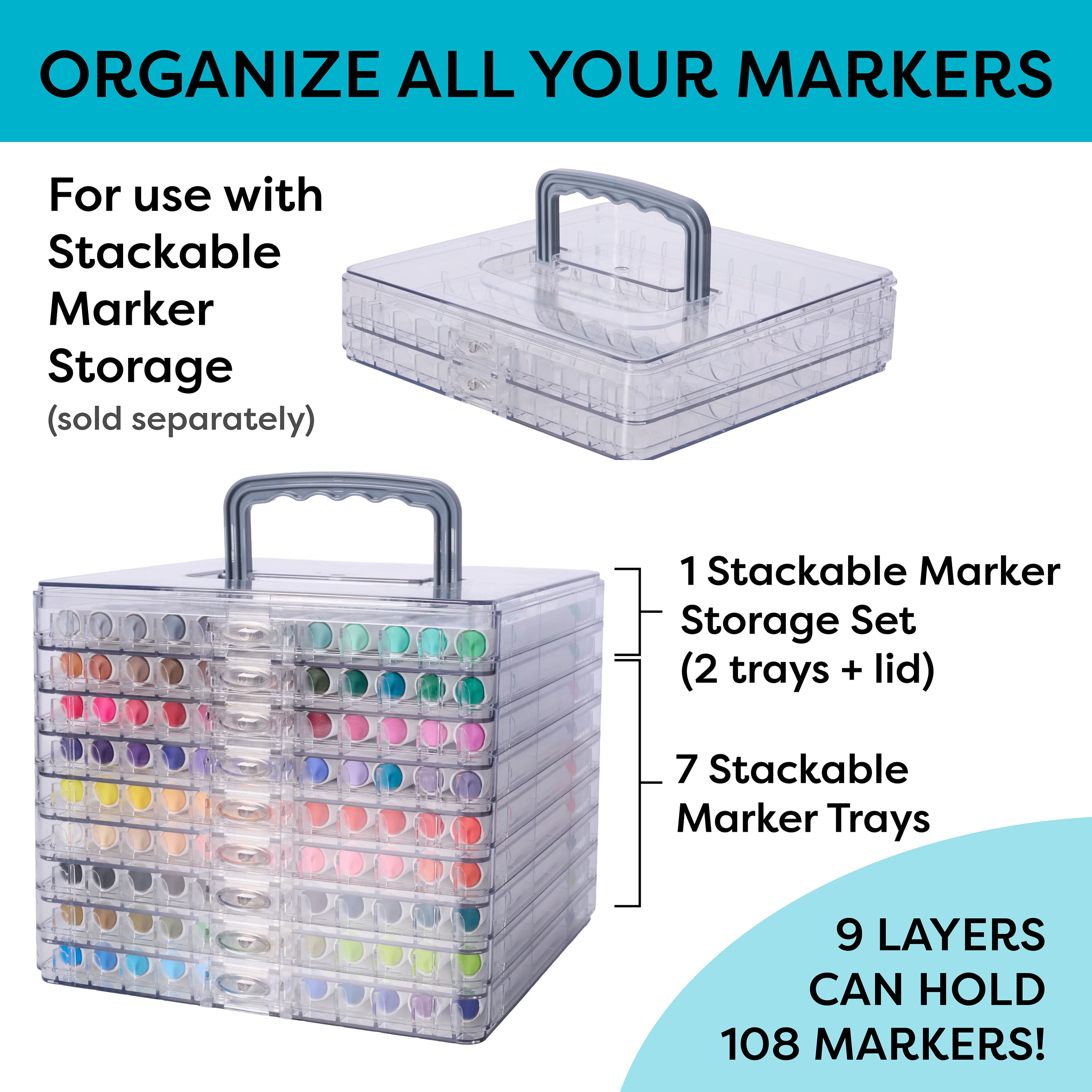 Stackable Marker Storage by Artist's Loft™