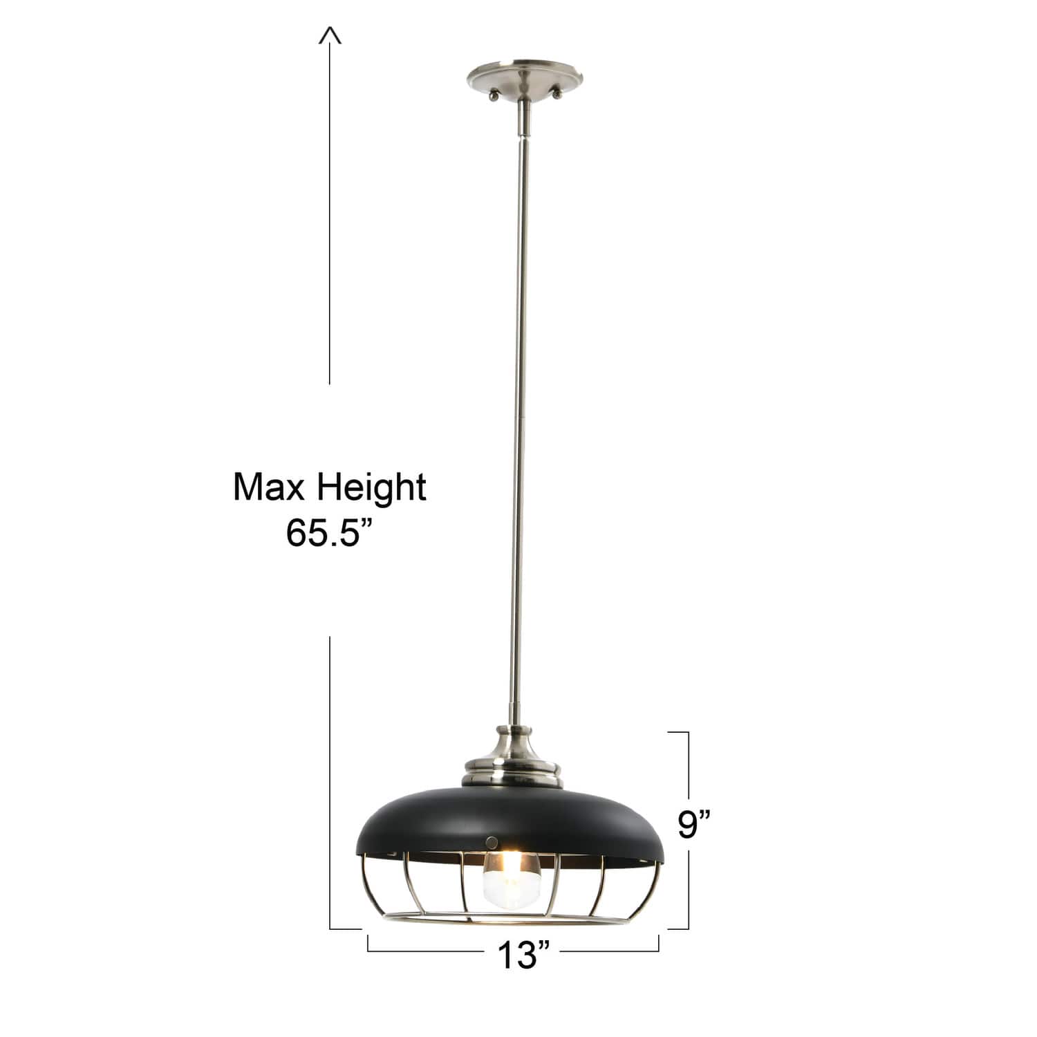 Hello Honey® Robert Stevenson Lighting Presley Caged Dome Metal Ceiling Light