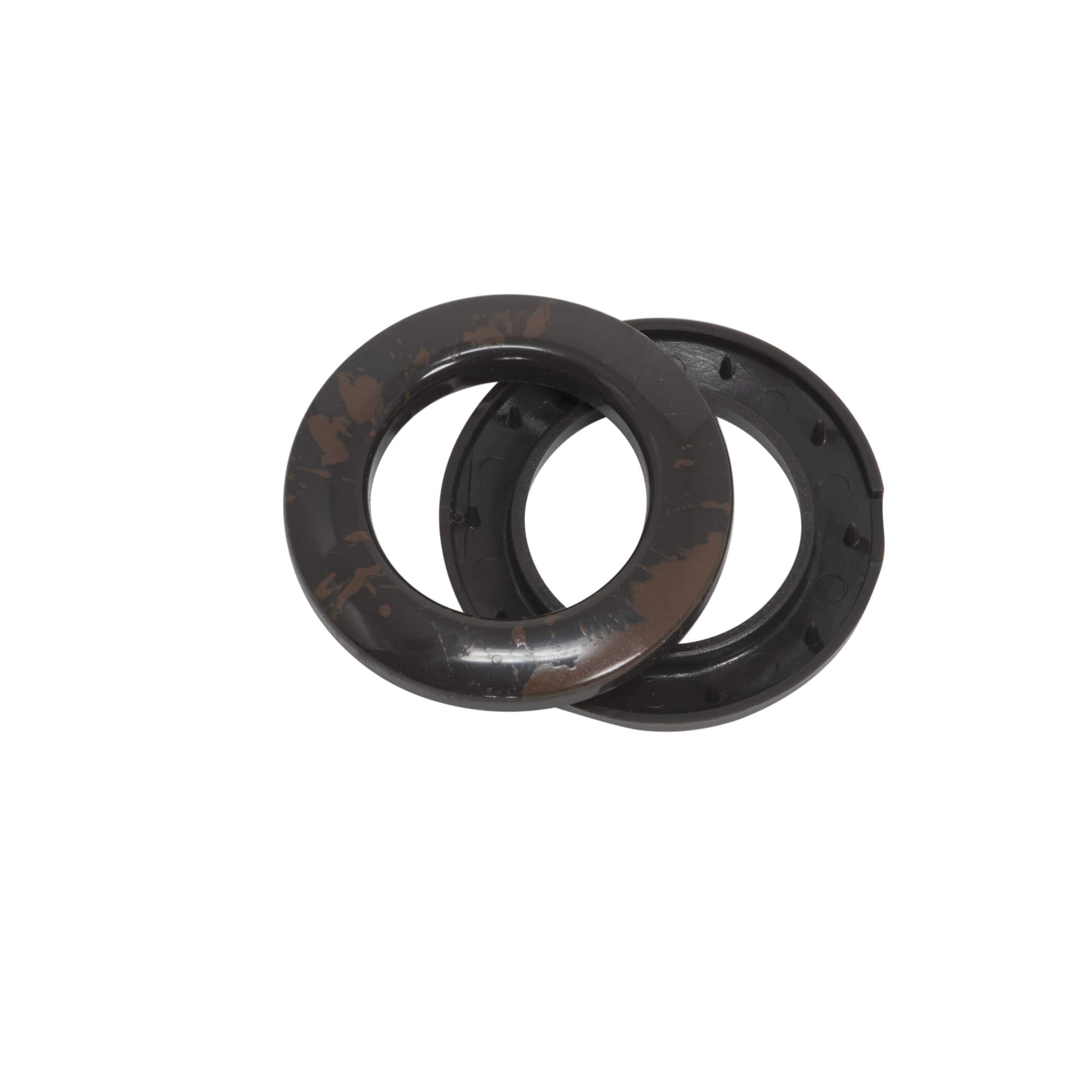 Dritz® Home Rustic Brown 1" Round Curtain Grommets, 8ct.