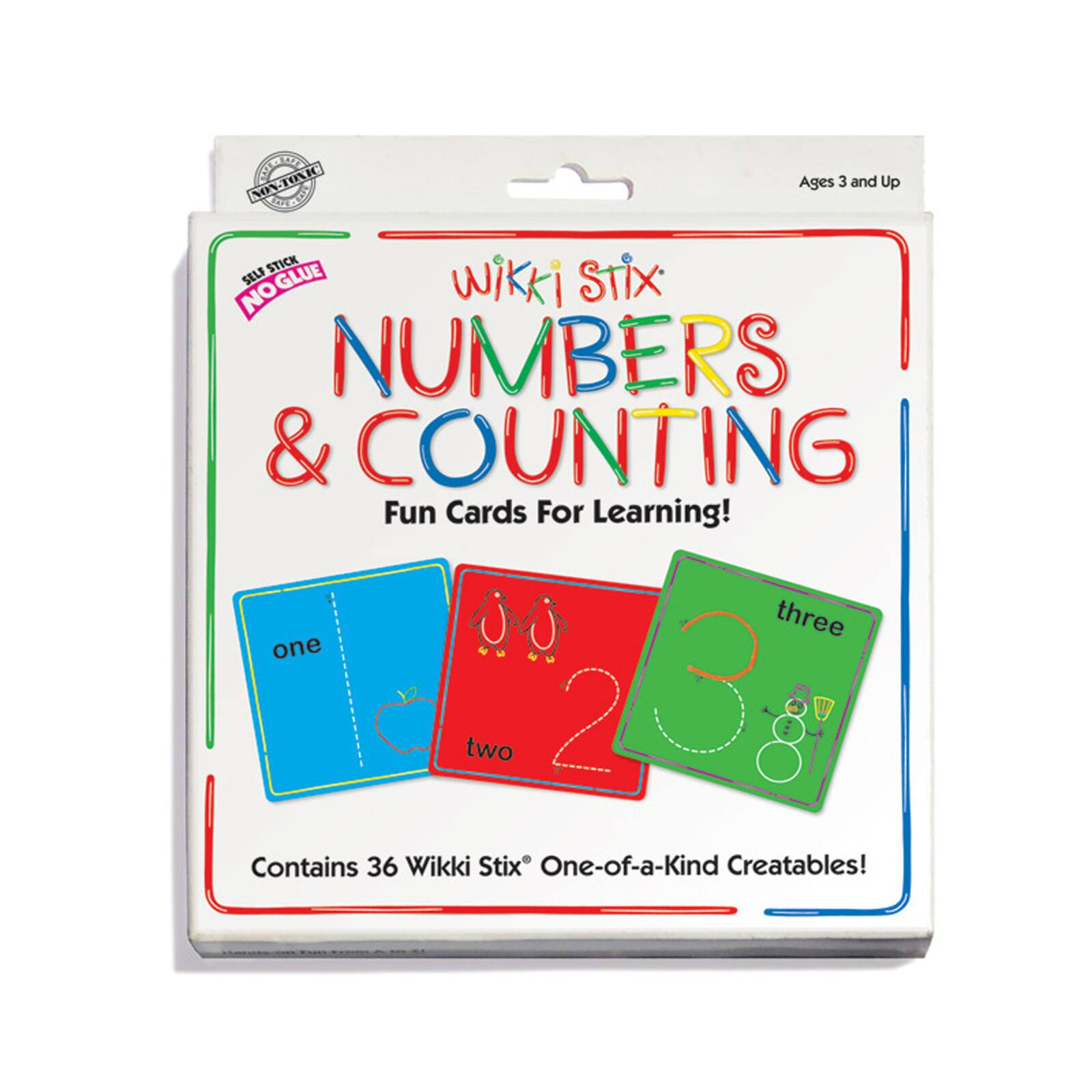 Wikki Stix® Numbers & Counting Cards Set, 2ct.