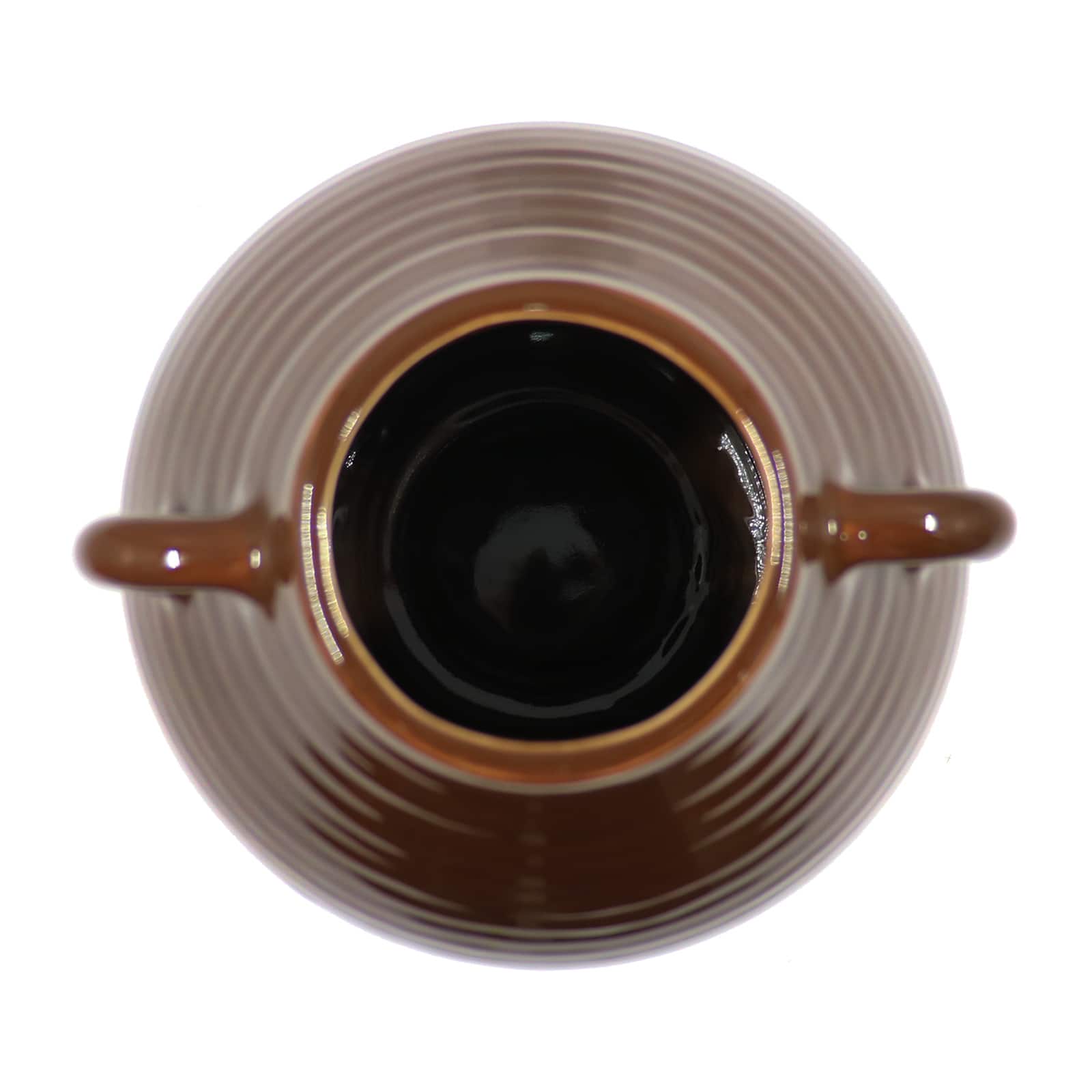 Dark Brown Ceramic Vase Tabletop Décor by Ashland®