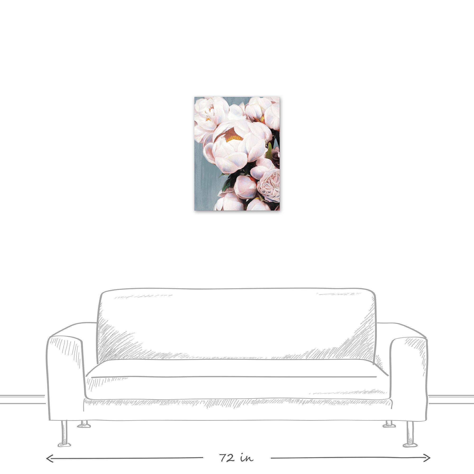Light Pink Peonies 18" x 24" Canvas Wall Art