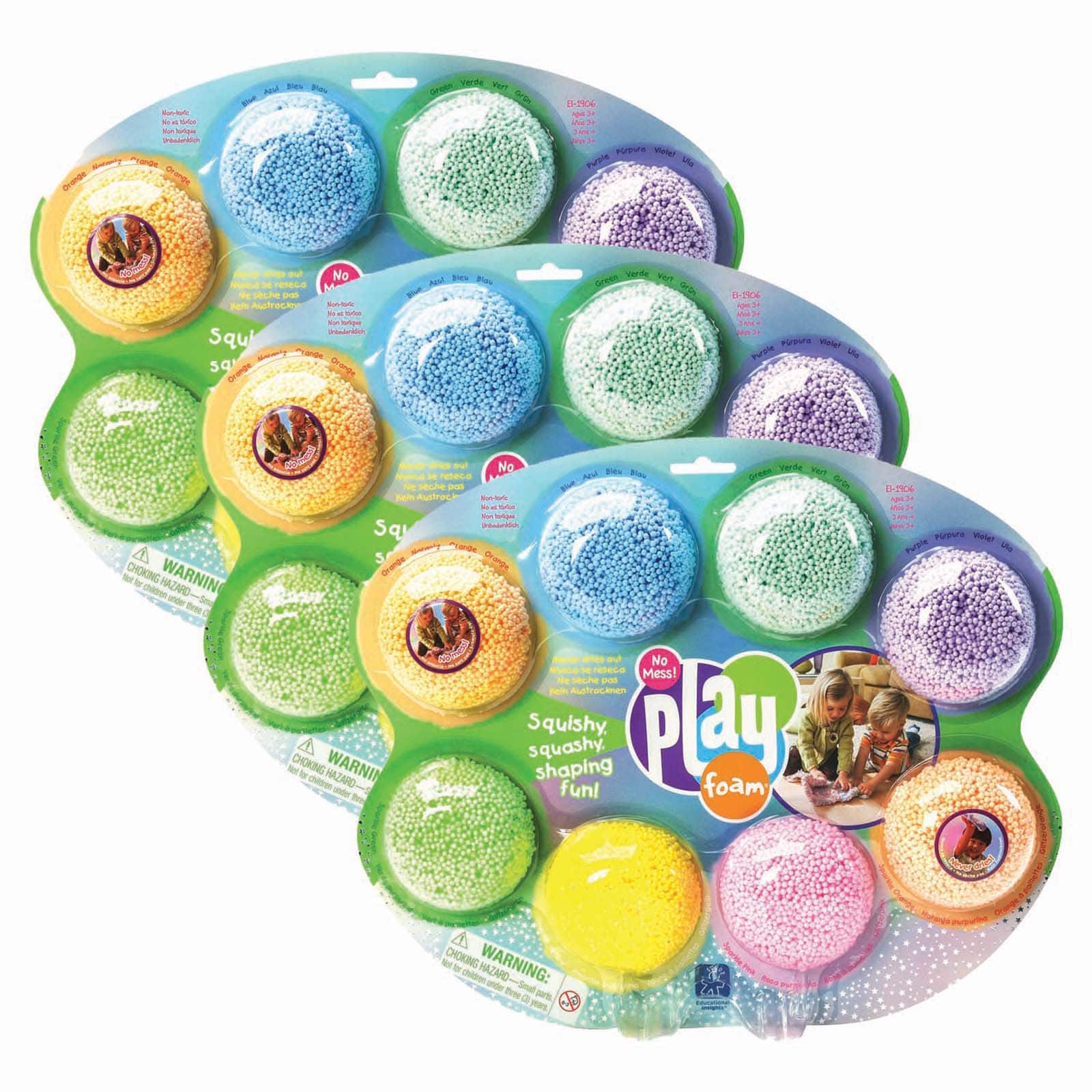 4 Packs: 3 Packs 8 ct. (96 total) Educational Insights® Playfoam®