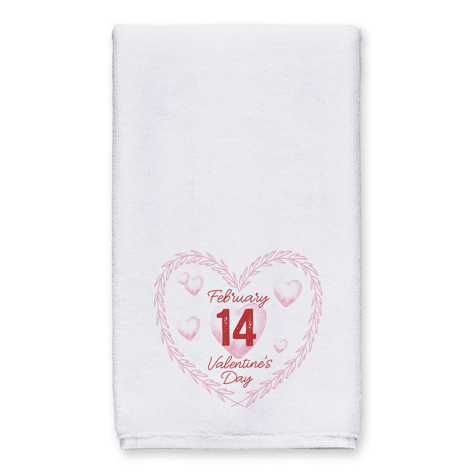 Valentine's Day Calendar Wreath Tea Towel Set