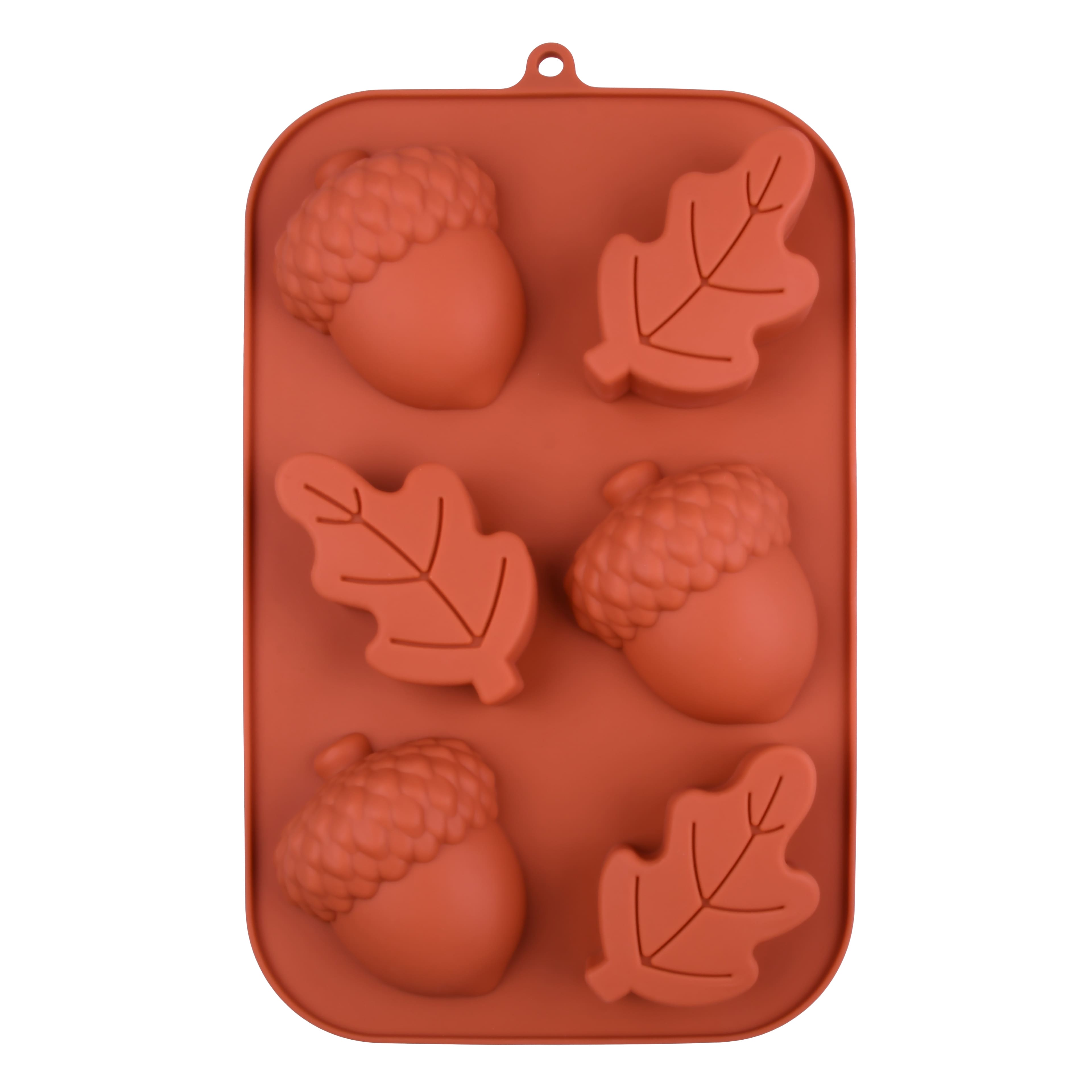 Thanksgiving Acorn & Leaf Silicone Treat Mold by Makery™