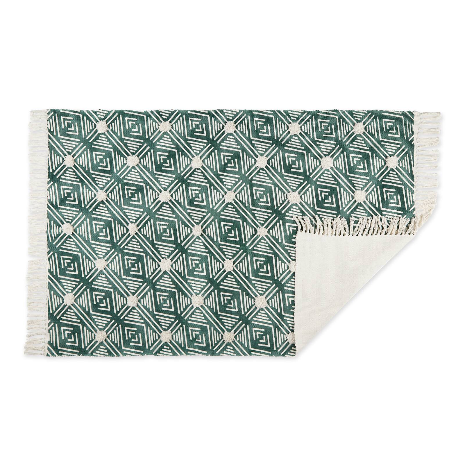 DII® Diamond Textured Hand-Loomed Shag Rug