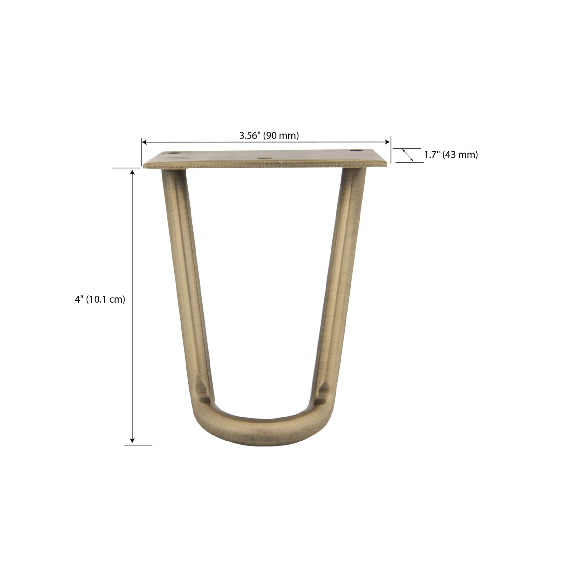 Dritz® Home Antique Brass Modern Hairpin Legs Set