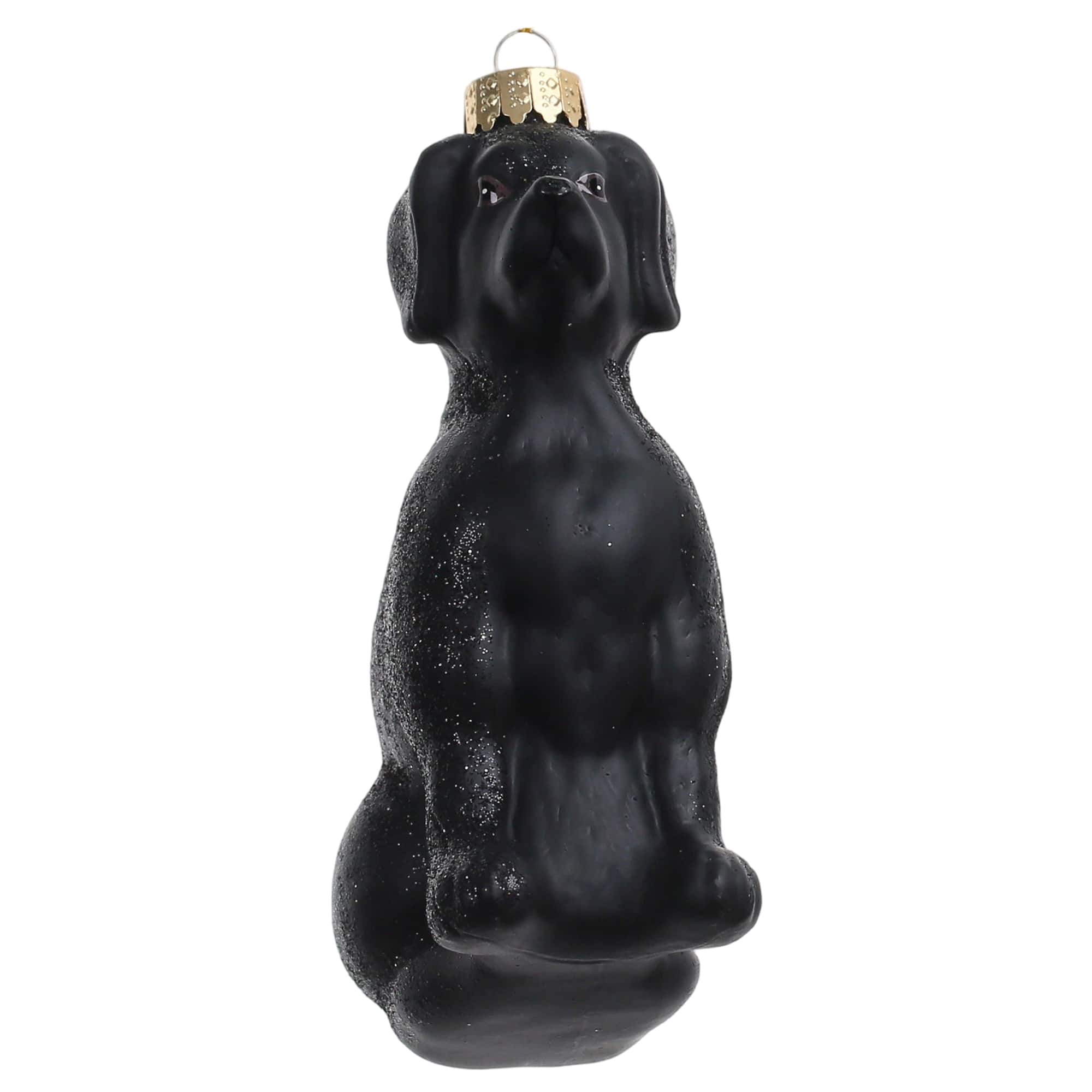 4.5" Black Lab Hand Painted Glass Ornament by Ashland®