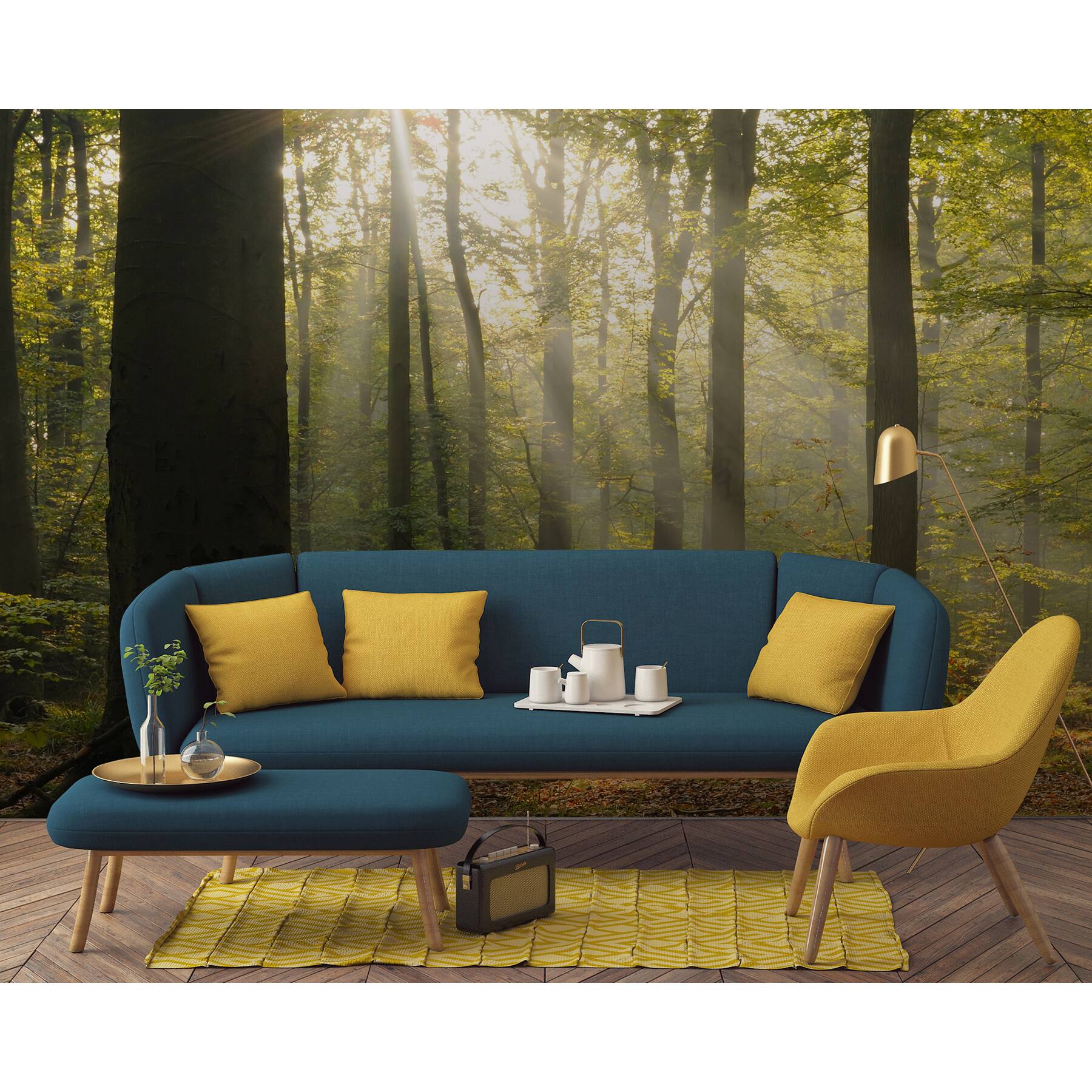 Wall Rogues Tranquil Forest Wall Mural