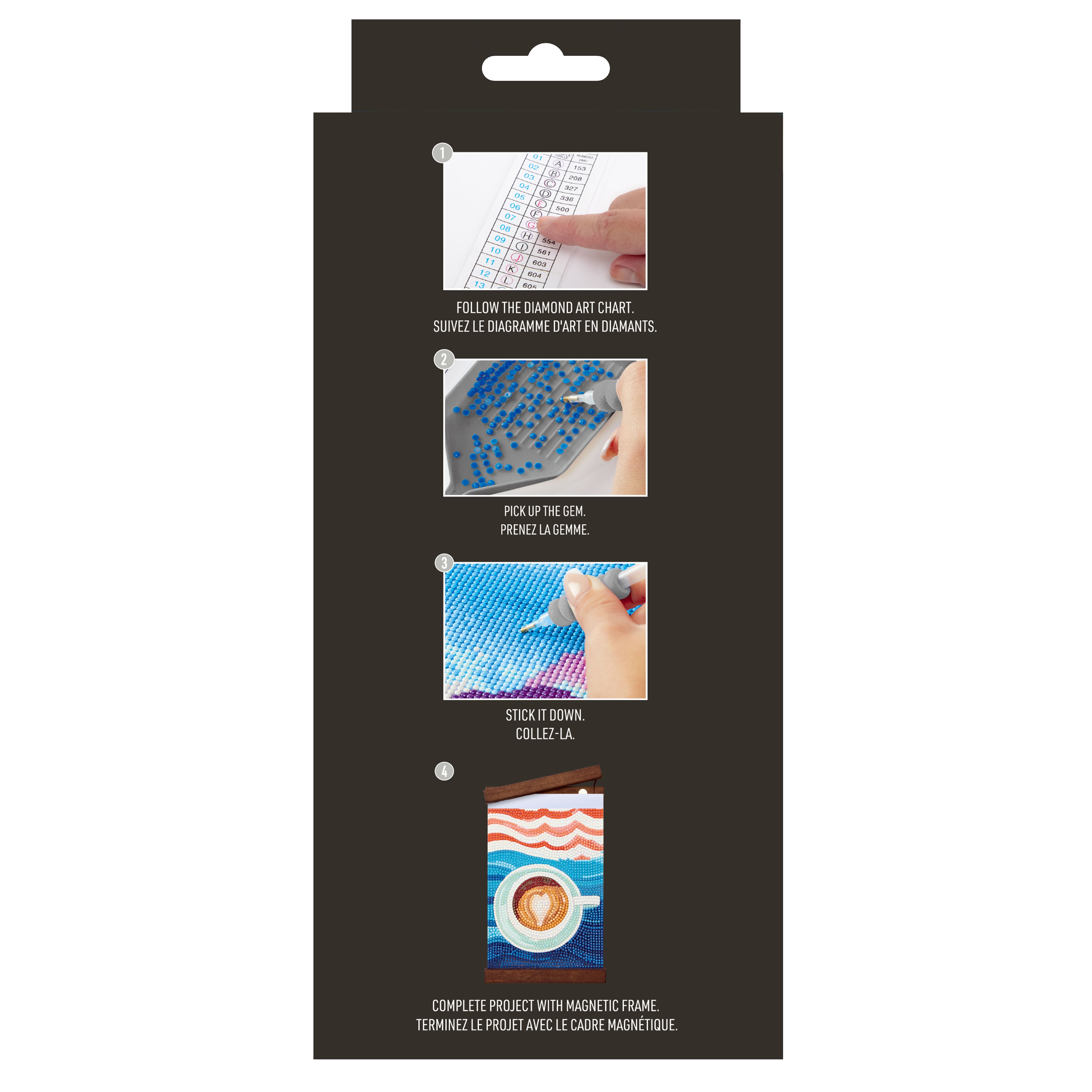 5" x 7" Gourmet Coffee Diamond Art Kit with Wooden Frames by Make Market®