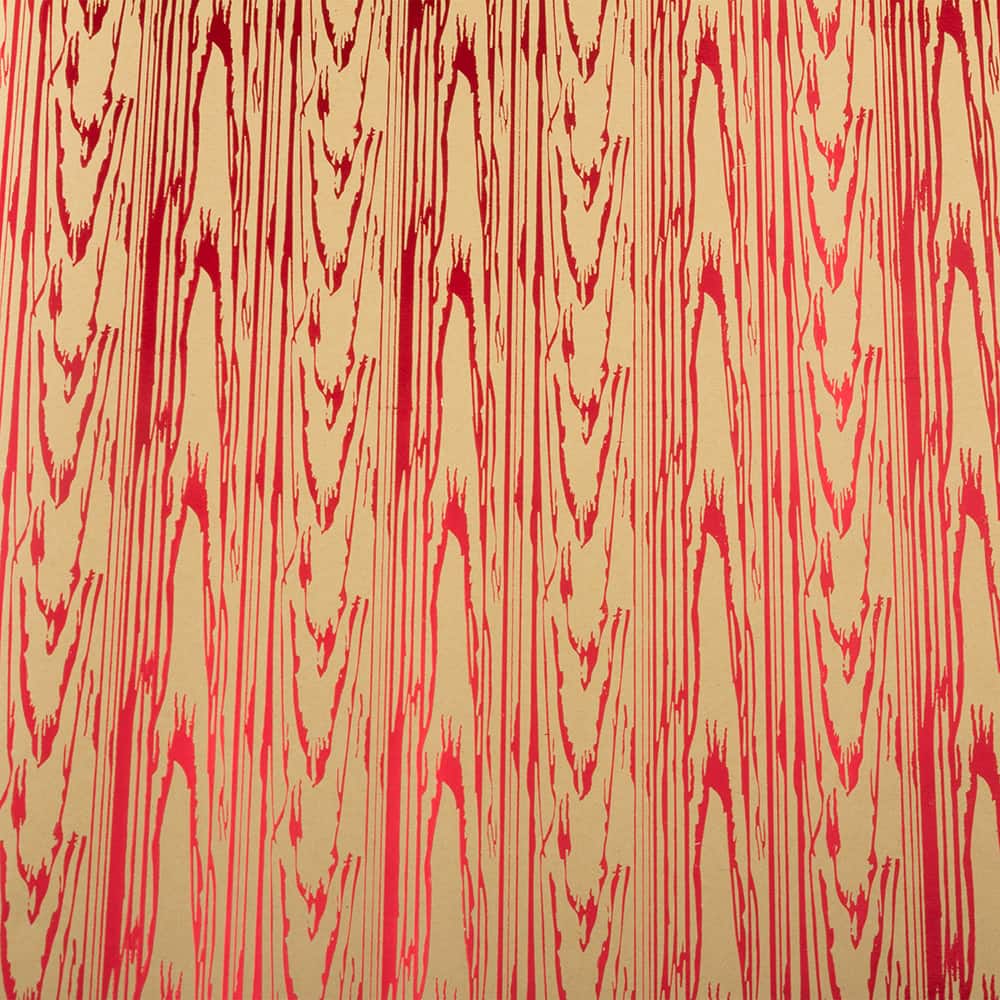 JAM Paper Red & White Bark Kraft Christmas Gift Wrap