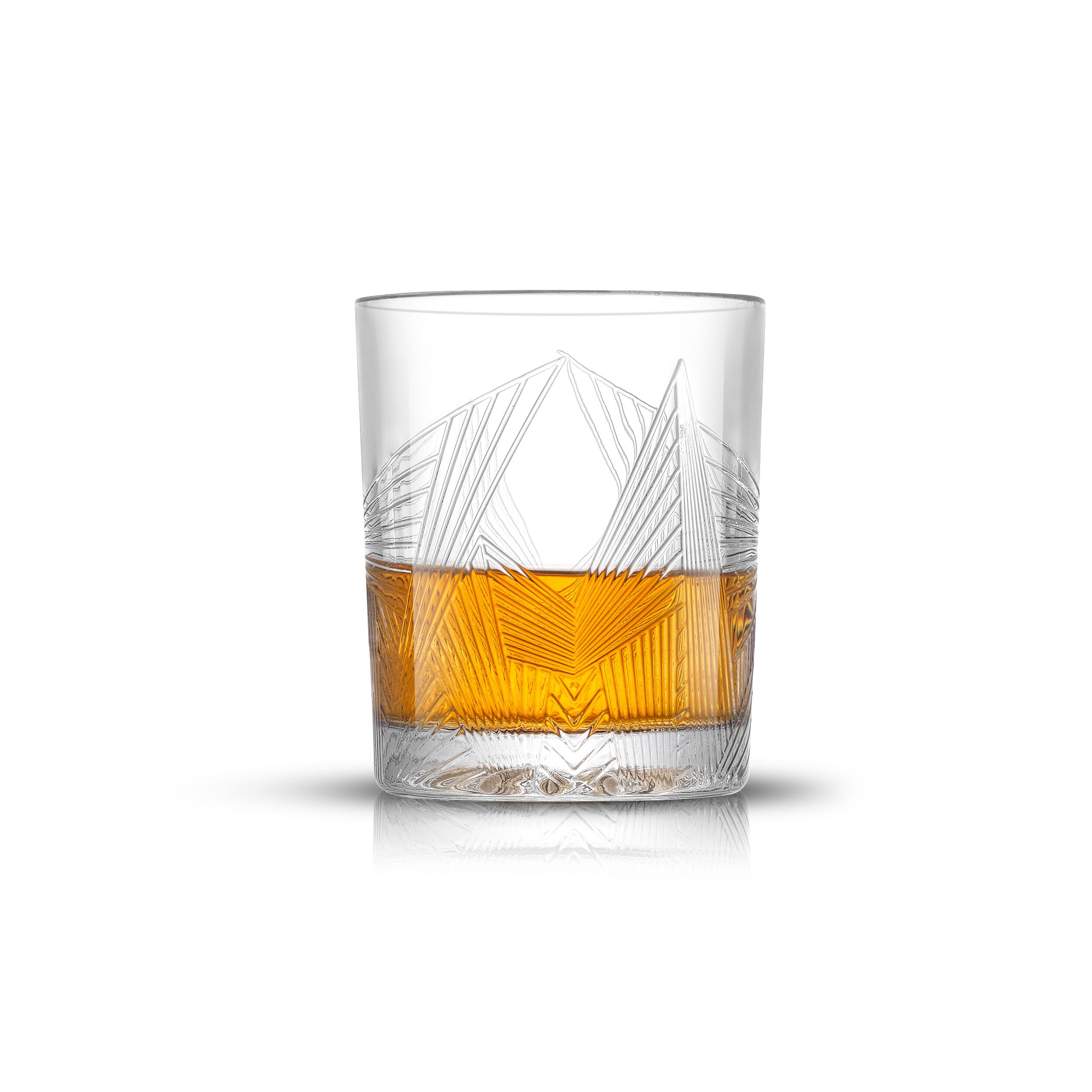 JoyJolt® Gatsby Art Deco Whiskey Decanter & Glasses Set