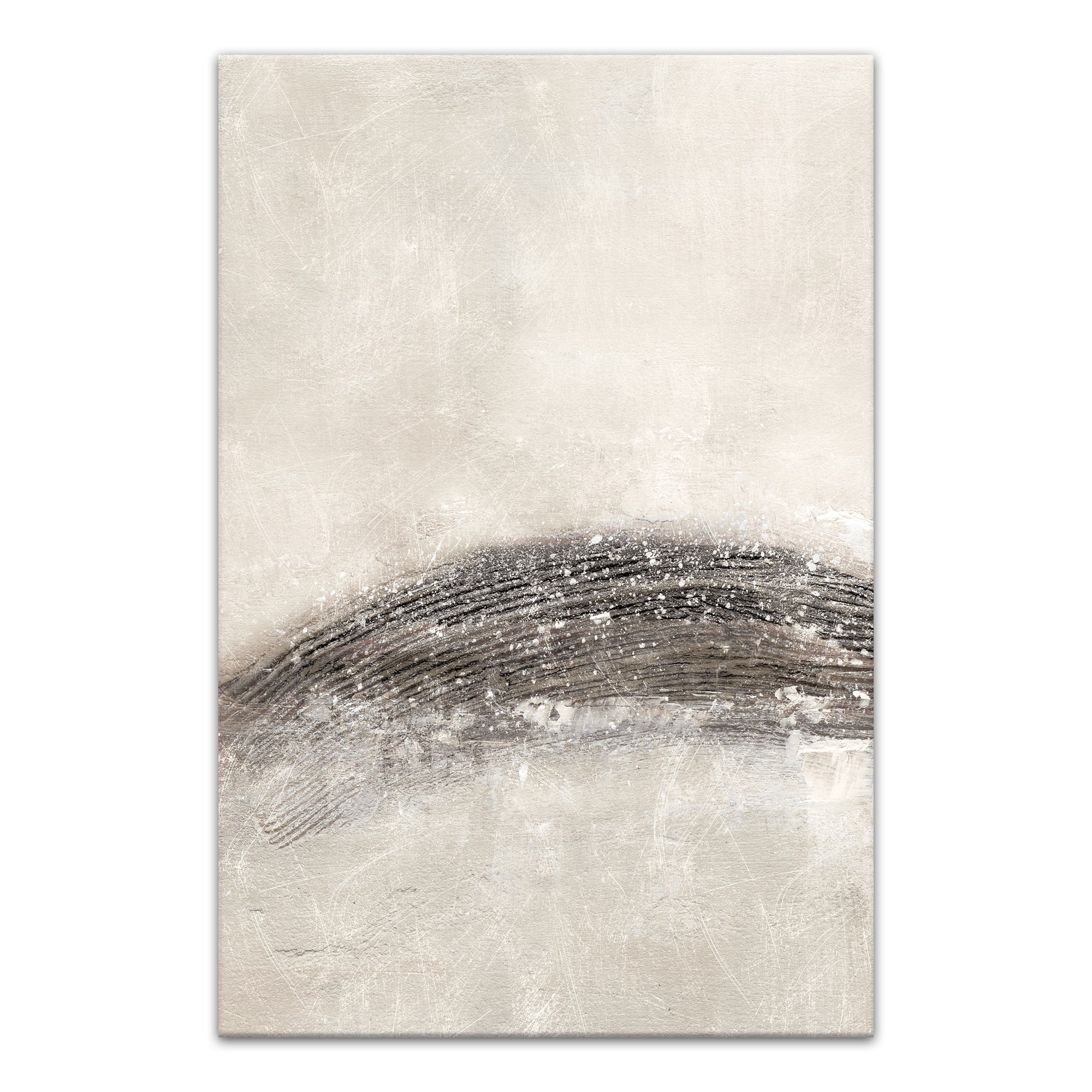 Shimmer Gray Abstract II 20" x 30" Canvas Wall Art