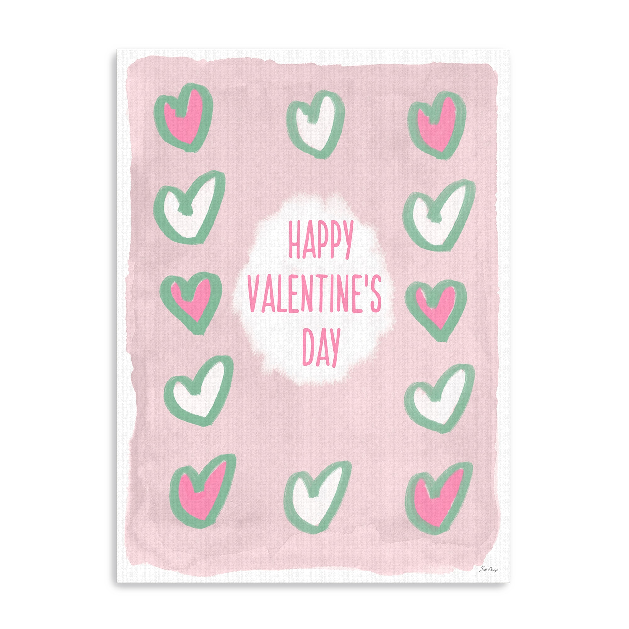 Heart Grid Canvas Giclée Art