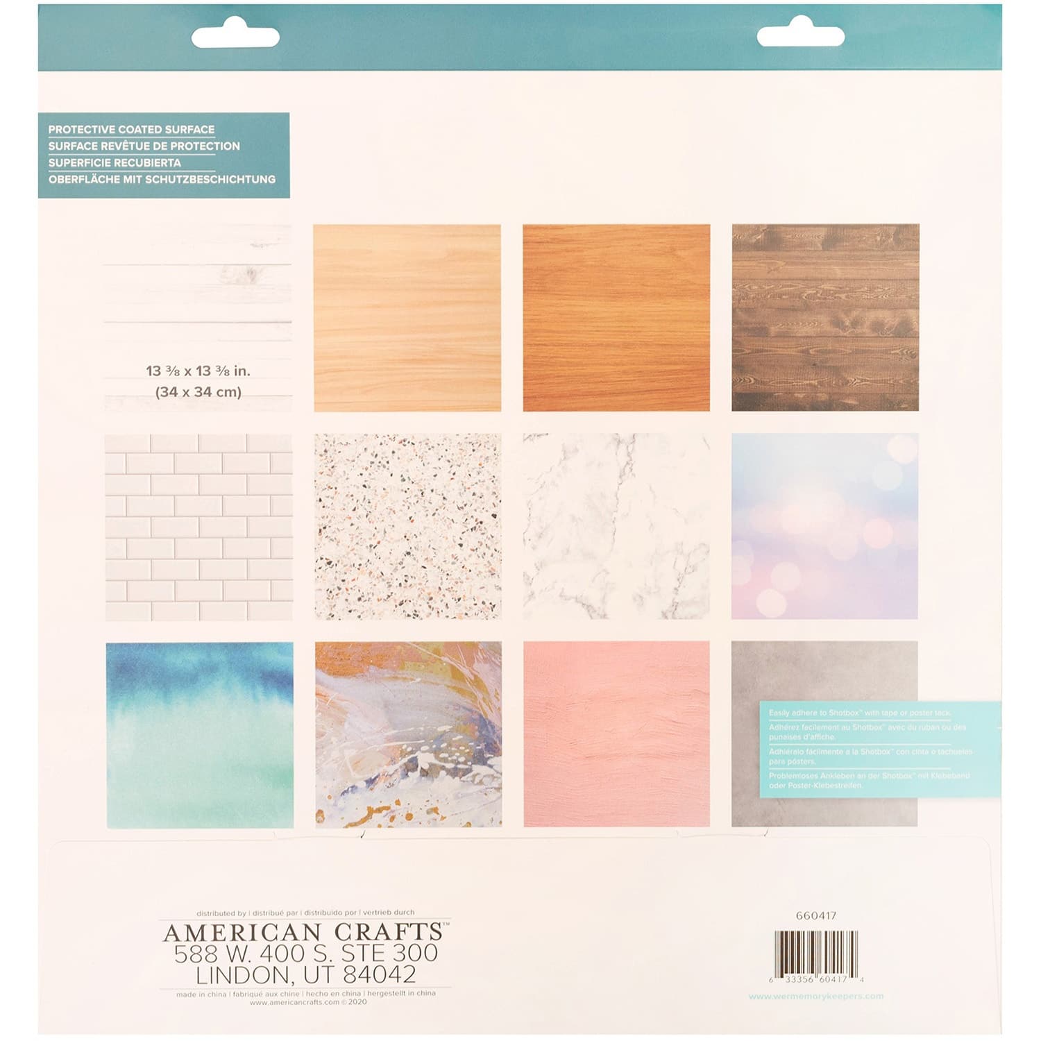 We R Memory Keepers® ShotBox™ Photoreal Background, Sheets of 12