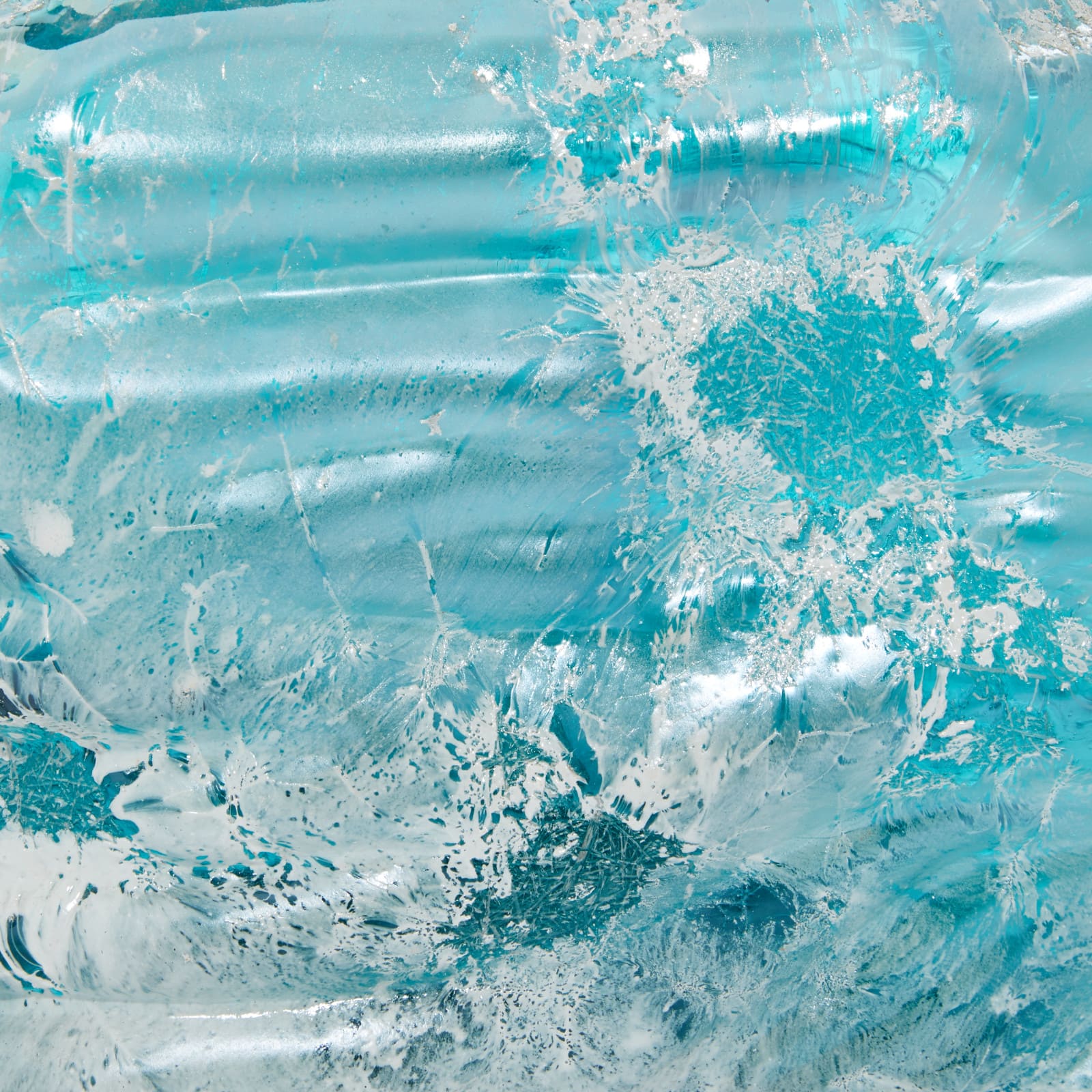 Blue Contemporary Glass Vase Set