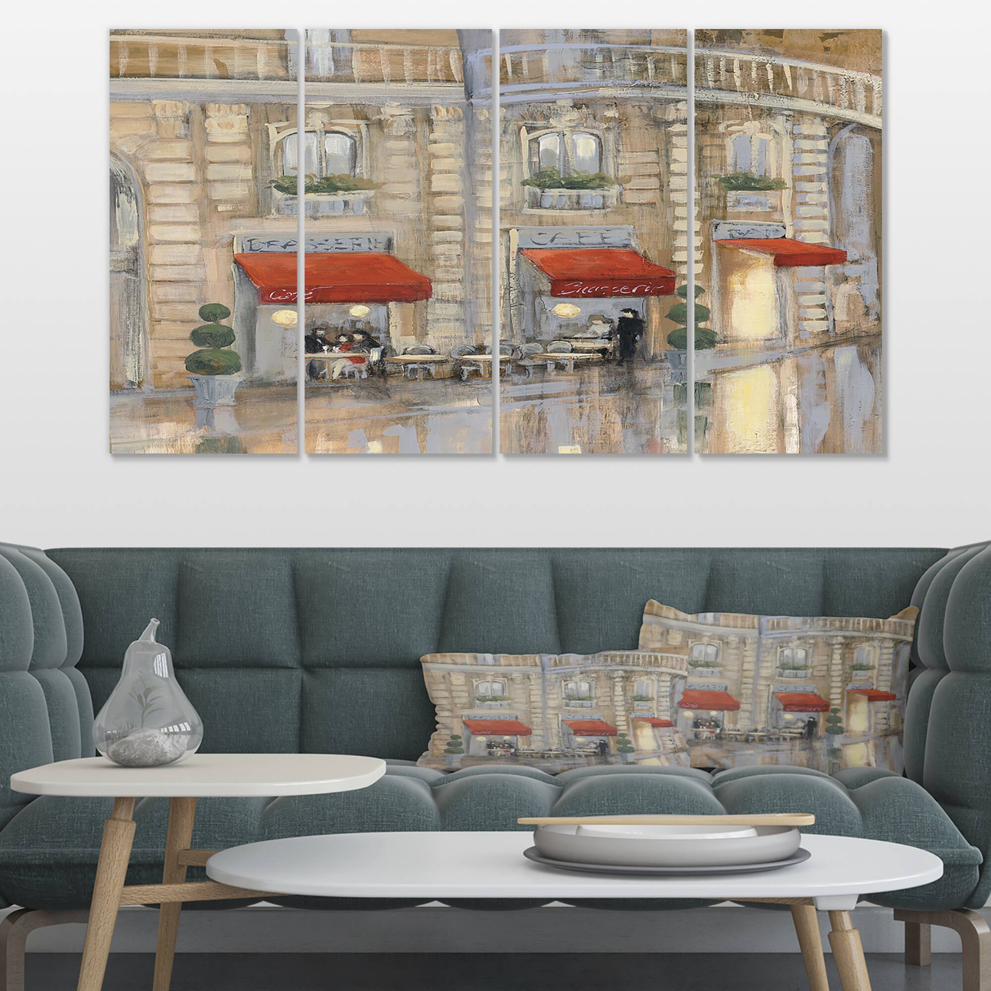 Designart - Love in Paris II - Romantic French Country Canvas Art