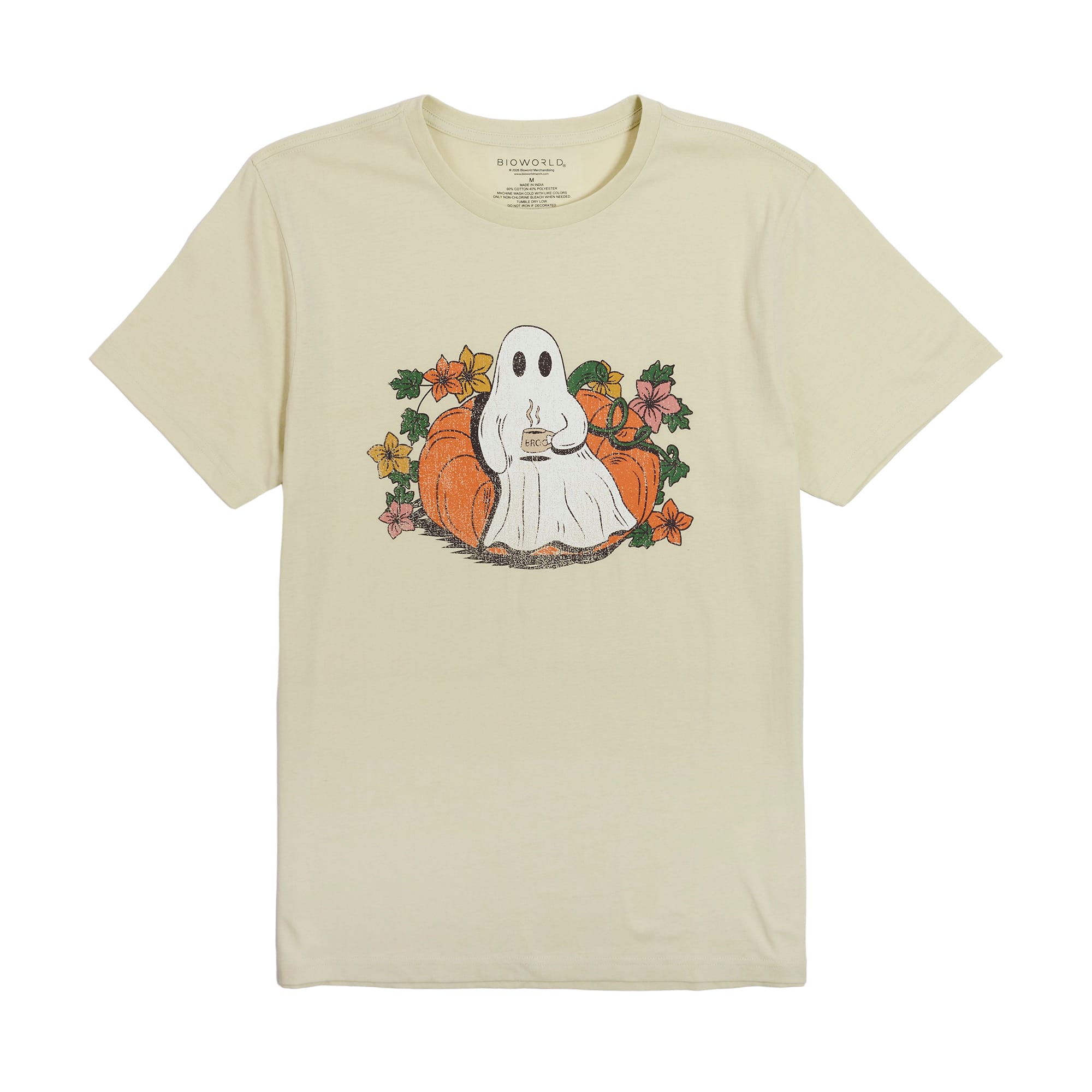 Pumpkin Patch Ghost Adult T-Shirt