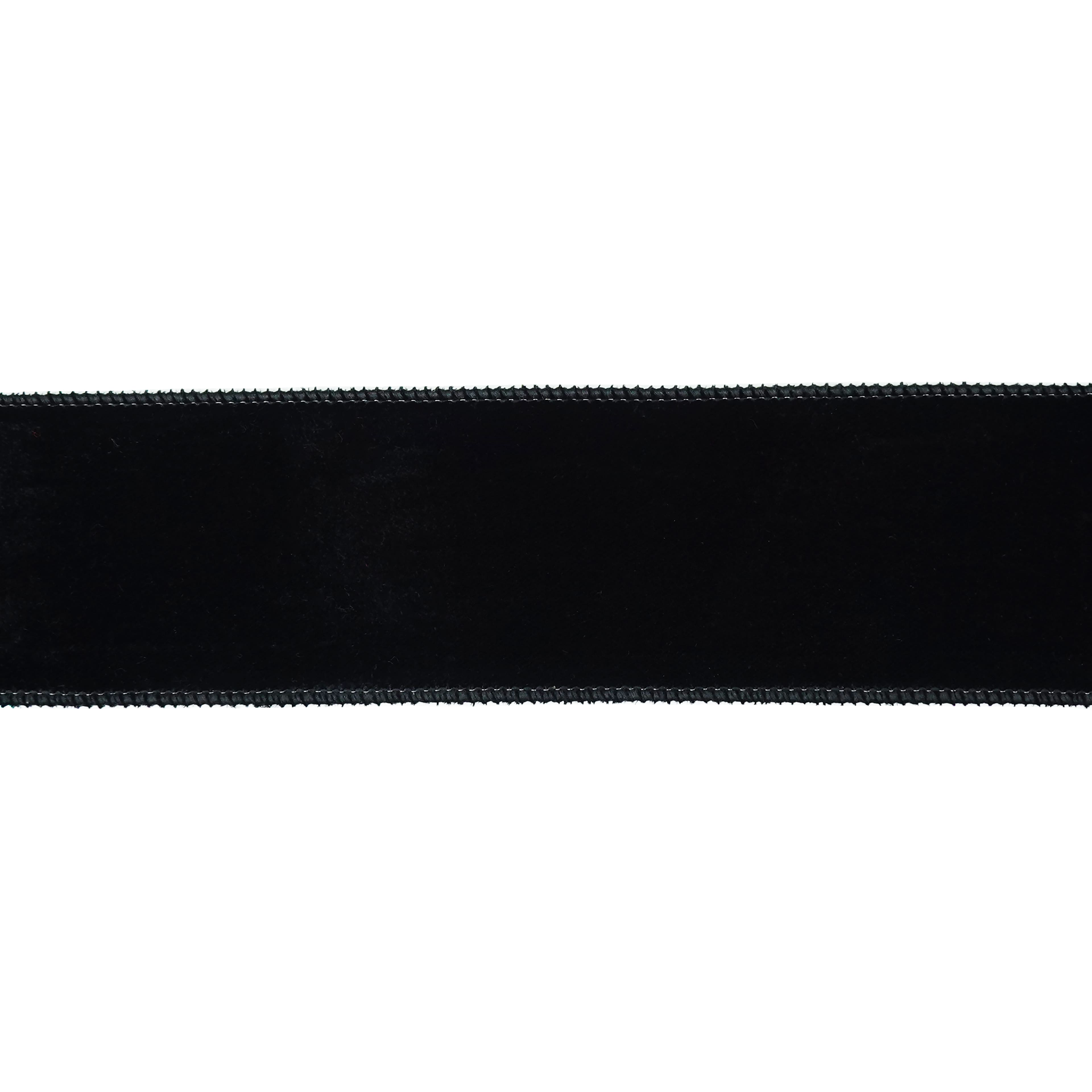 2.5" x 4yd. Black Wired Velvet Ribbon by Celebrate It®