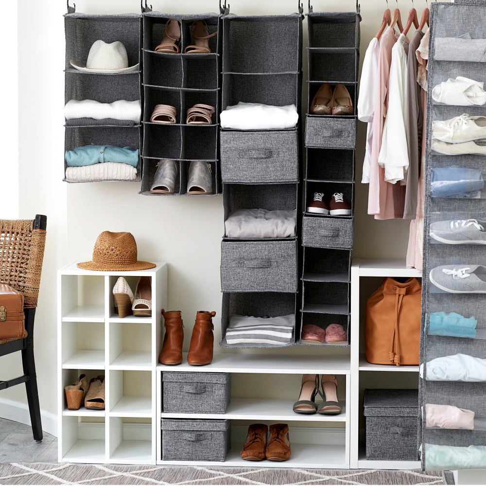 Household Essentials 6 Shelf Hanging Closet Organizer