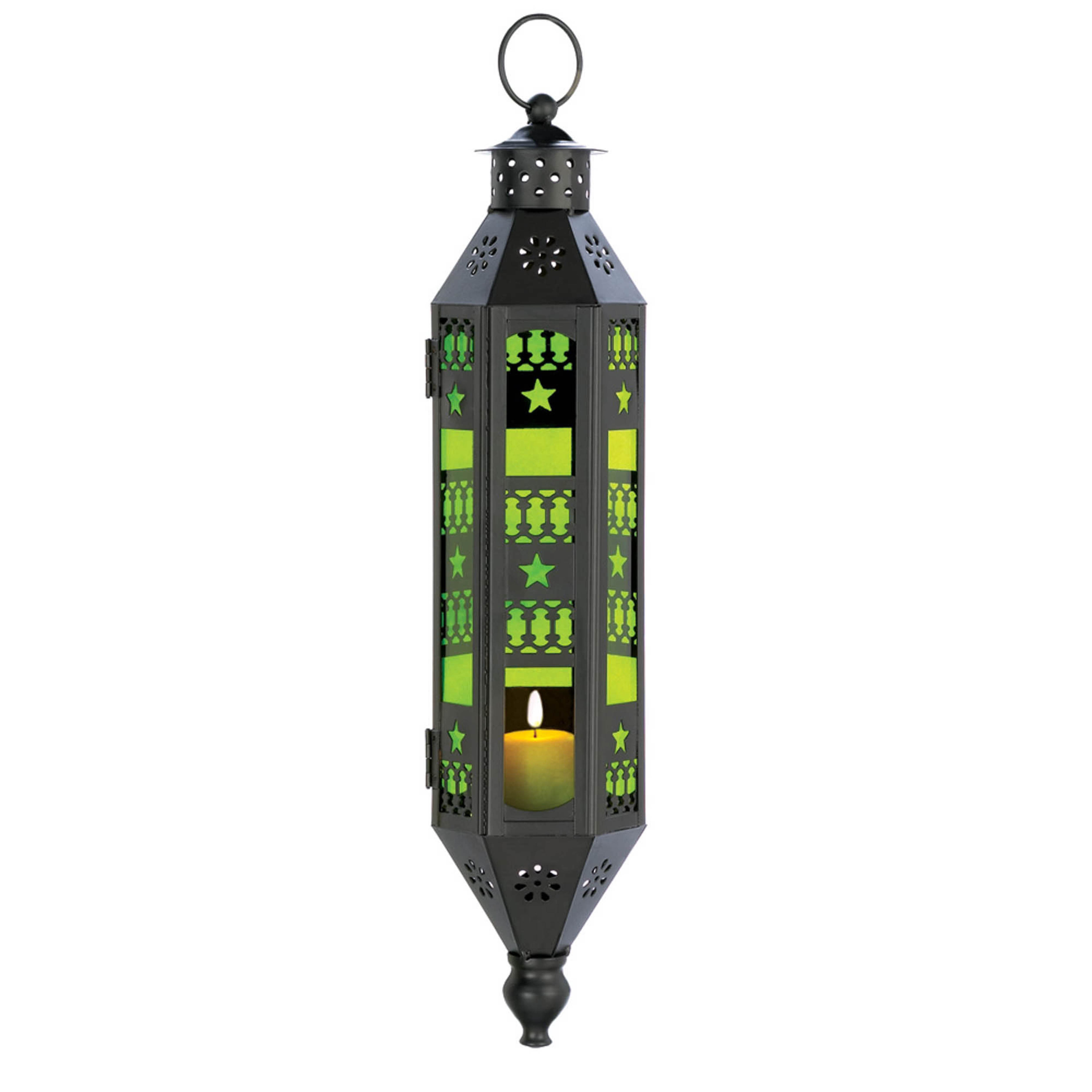 17" Emerald Serenity Hanging Lamp