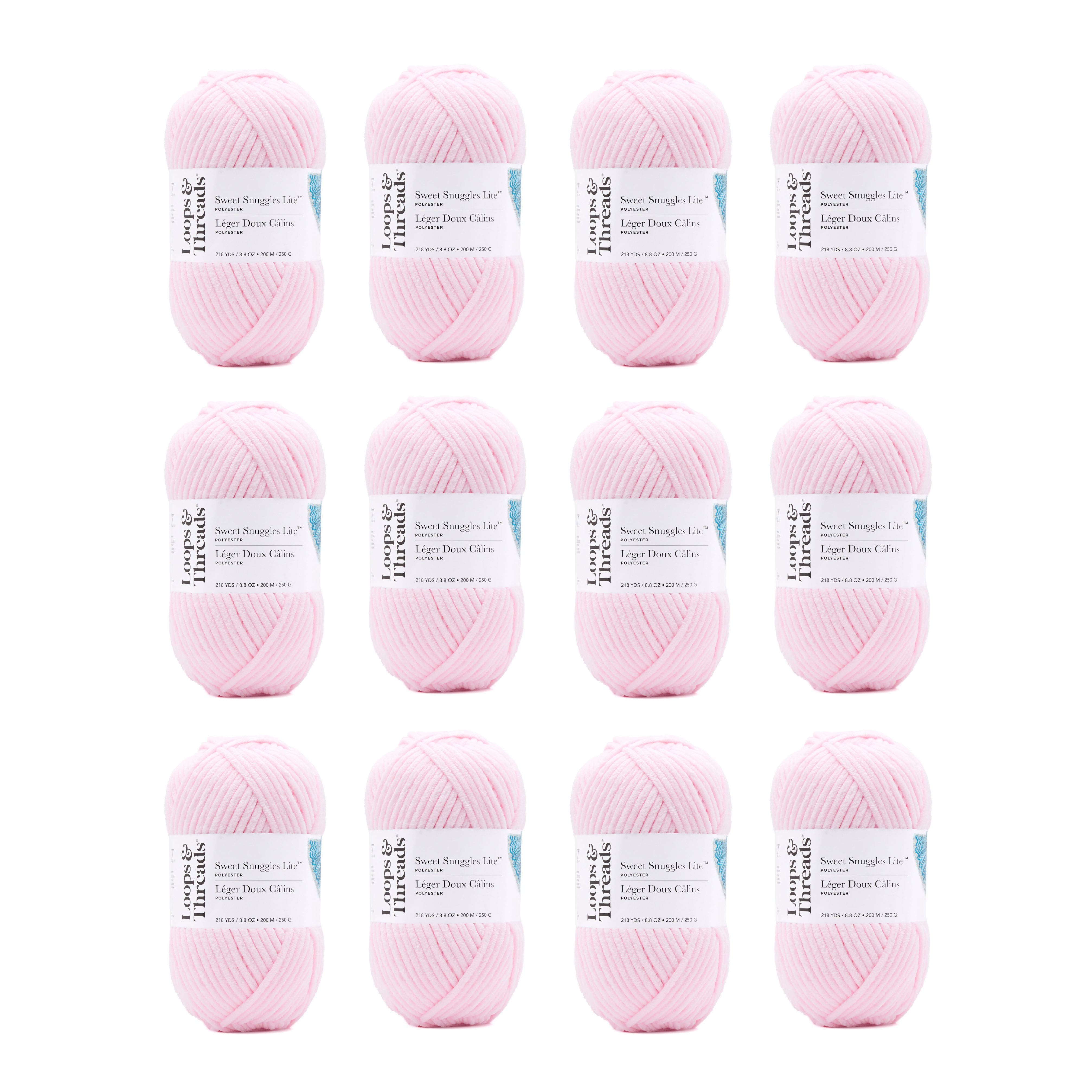 12 Pack: Sweet Snuggles™ Lite Yarn by Loops & Threads®