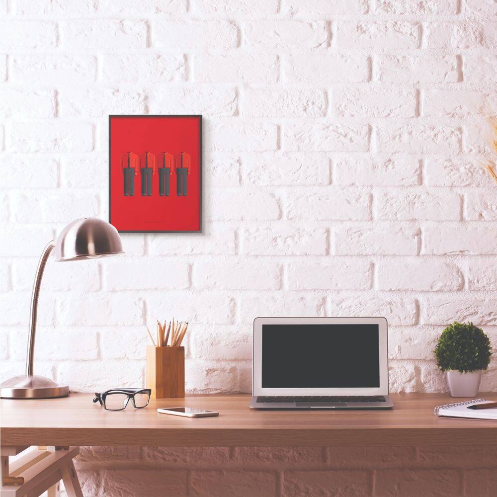 Stupell Industries Kraftwerk Fashion Design Wall Accent with Black Frame
