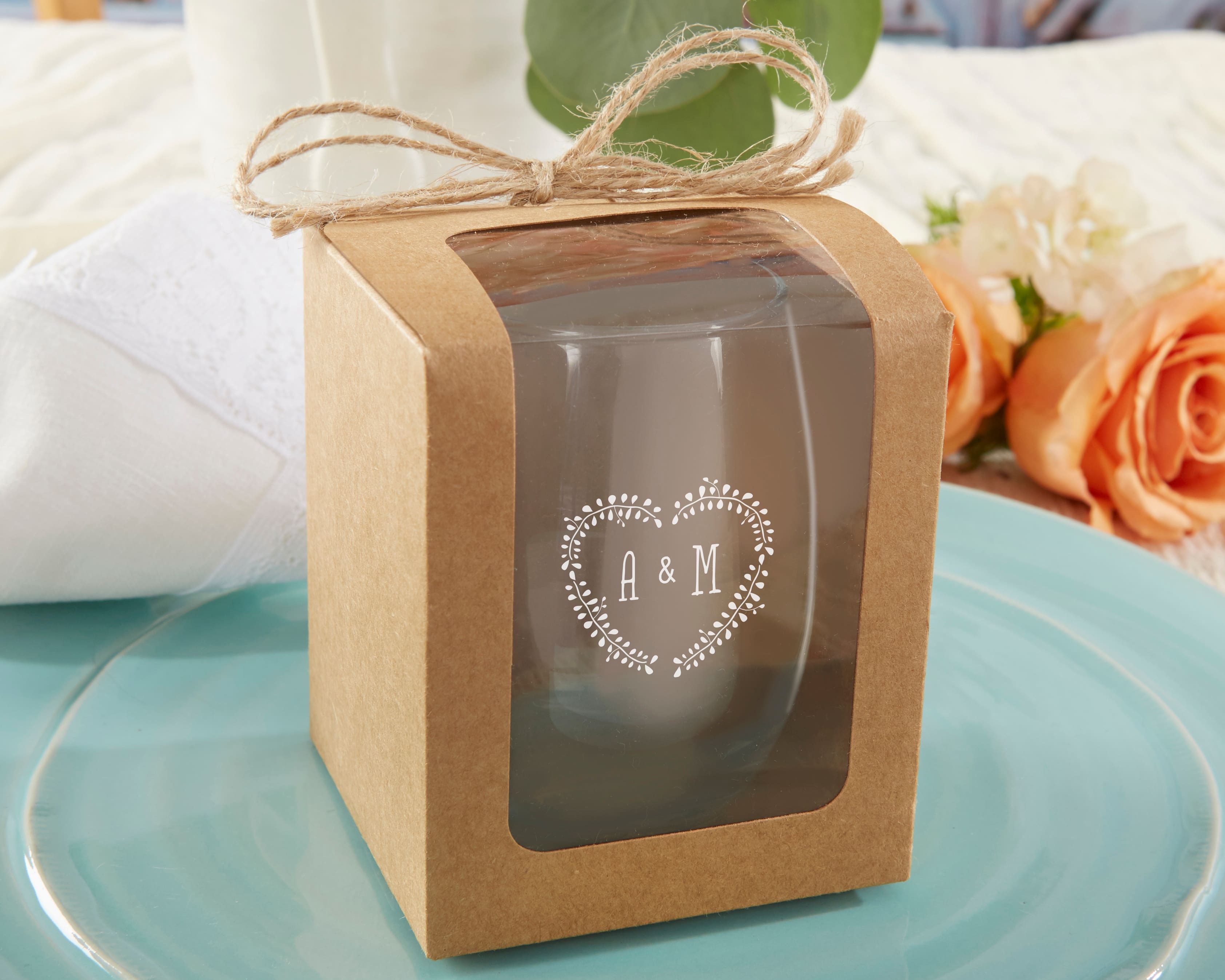 Kate Aspen® Kraft Glassware Gift Box Set, 12ct.