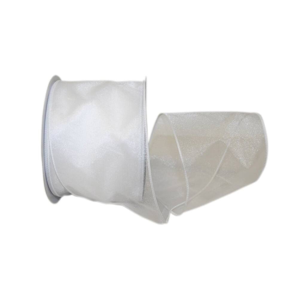 JAM Paper 4" x 30yd. Sheer Wired Ribbon