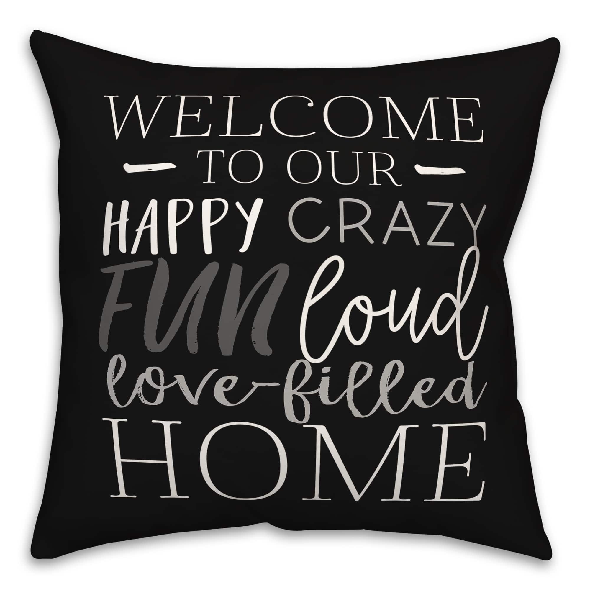 18" x 18" Love Filled Home Throw Pillow