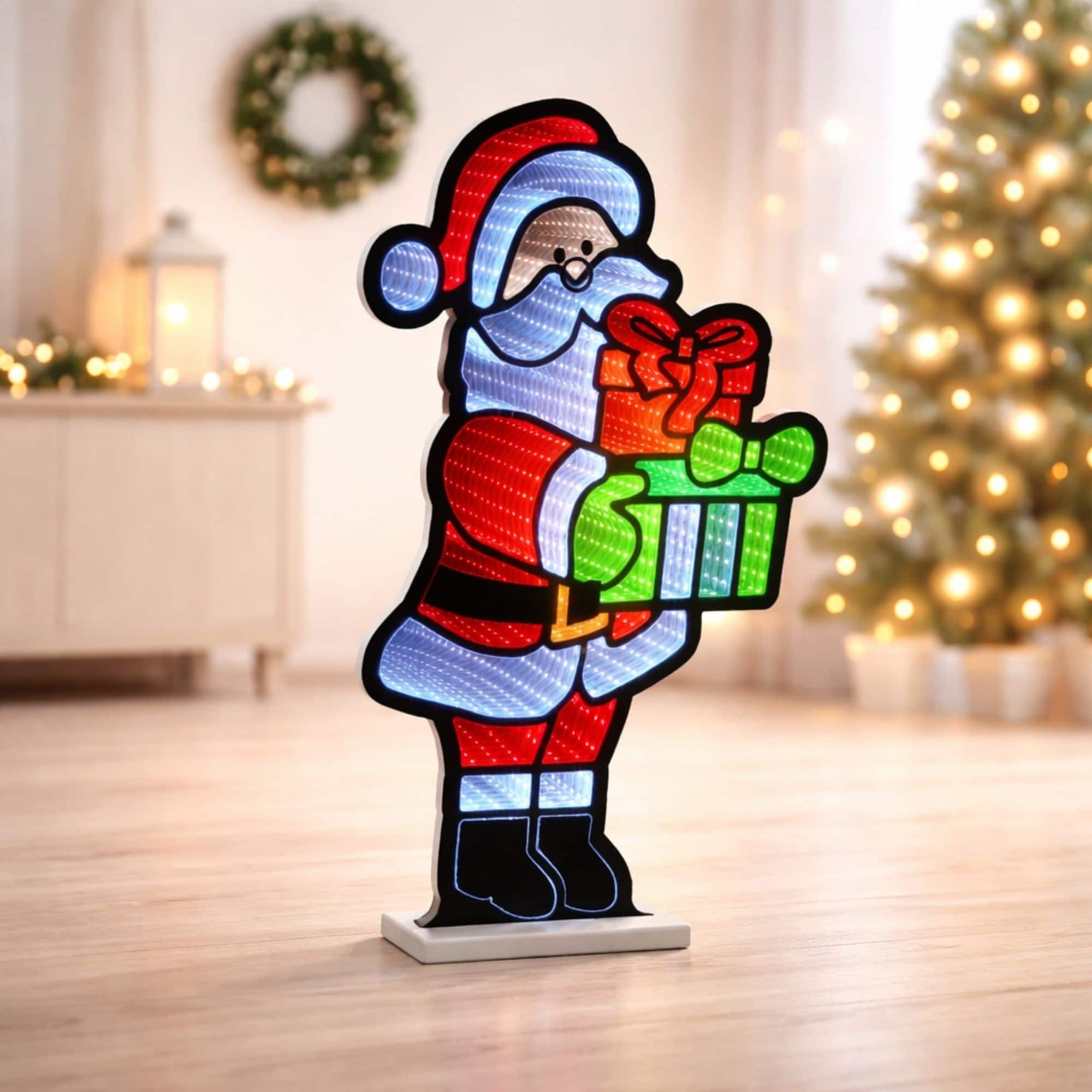 Melrose 24.75" Santa with Presents EkkoLight