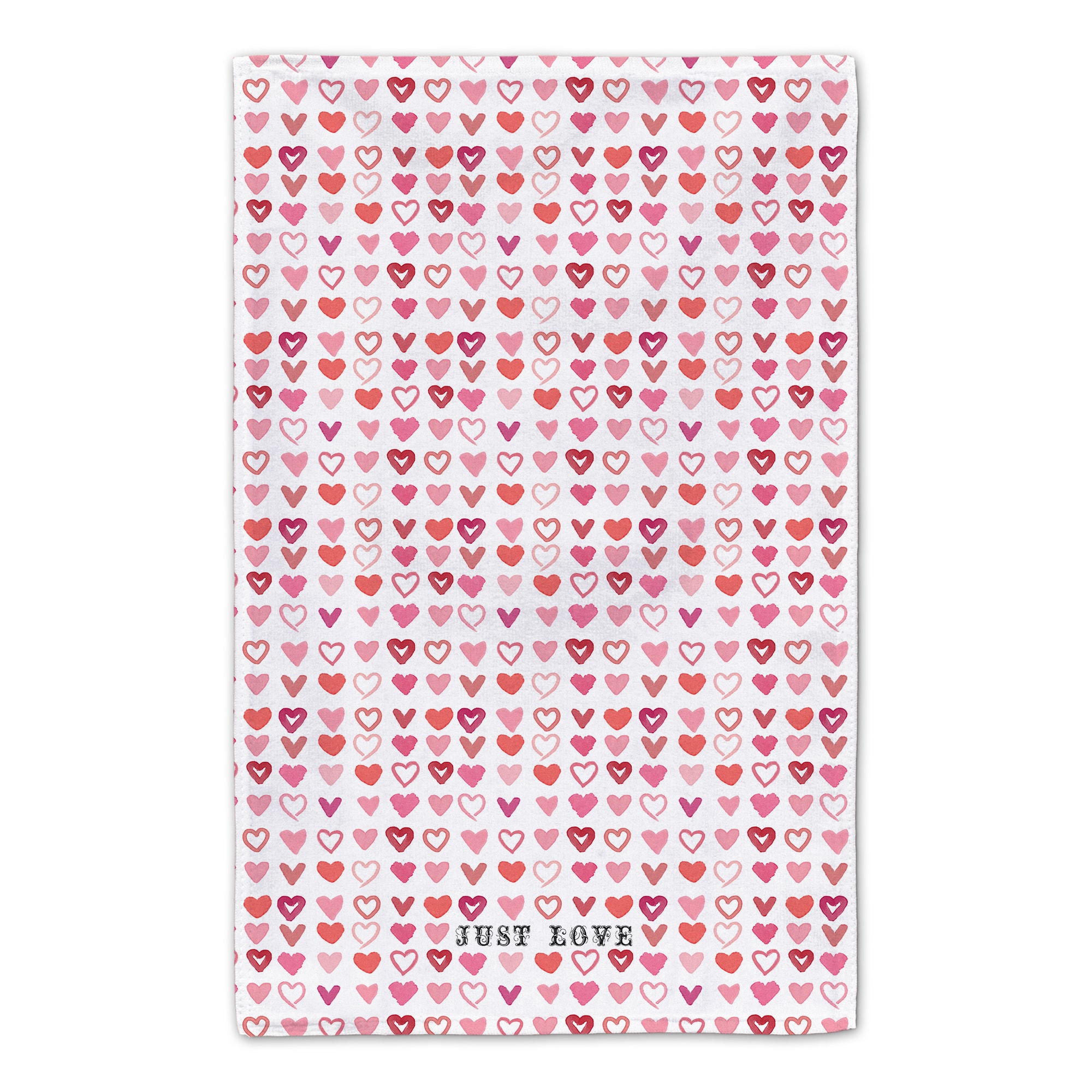 Just Love Hearts 16" x 25" Tea Towel - Set of 2