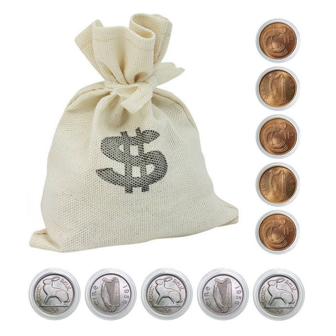 Irish Tic Tac Toe Coin Box Set
