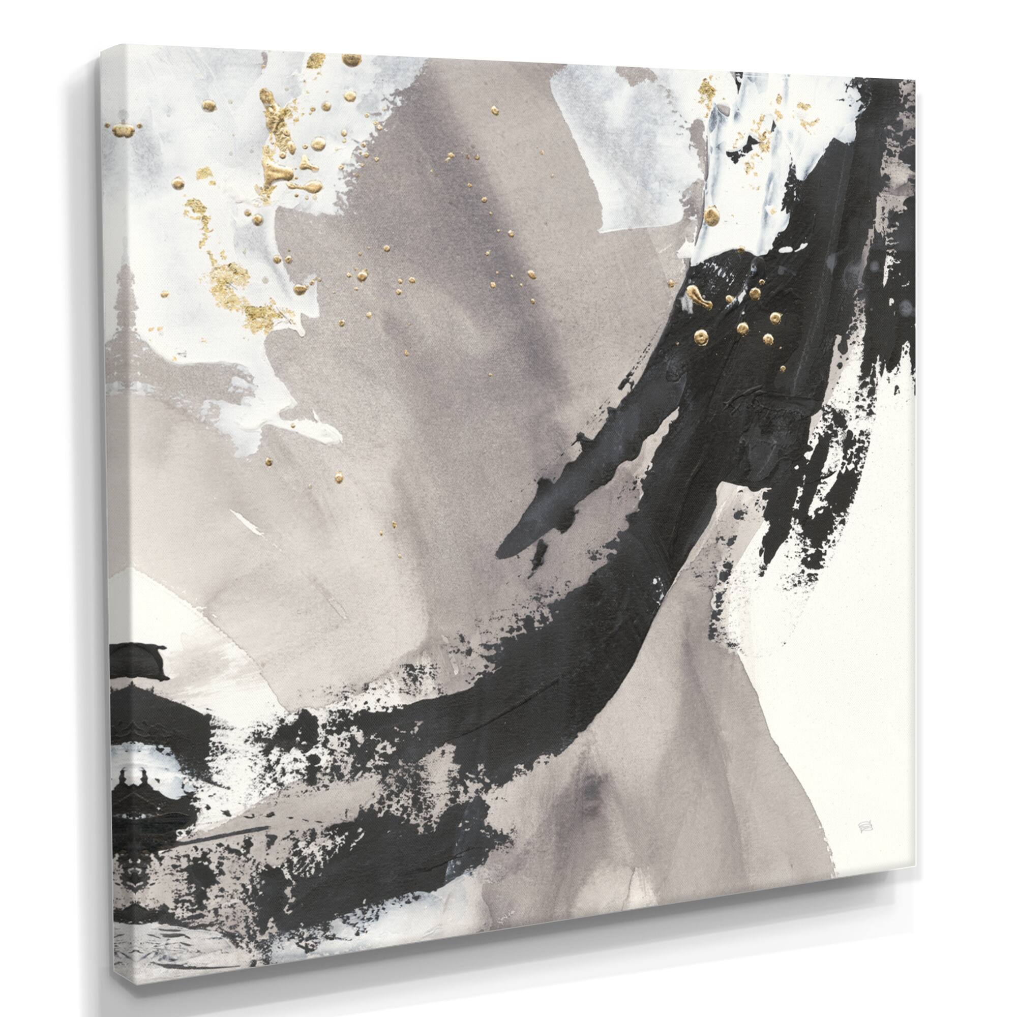 Designart - Glam Painted Arcs III - Transitional Canvas Art