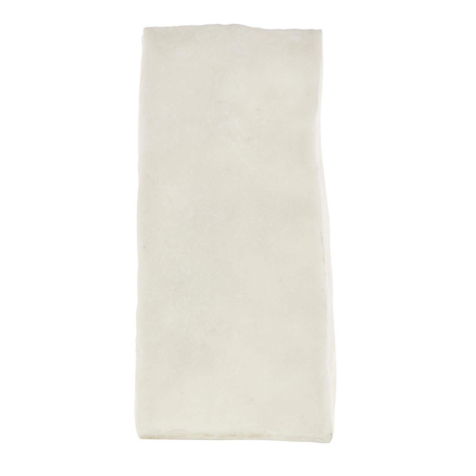 White & Gold Leaf Print Polystone Vase