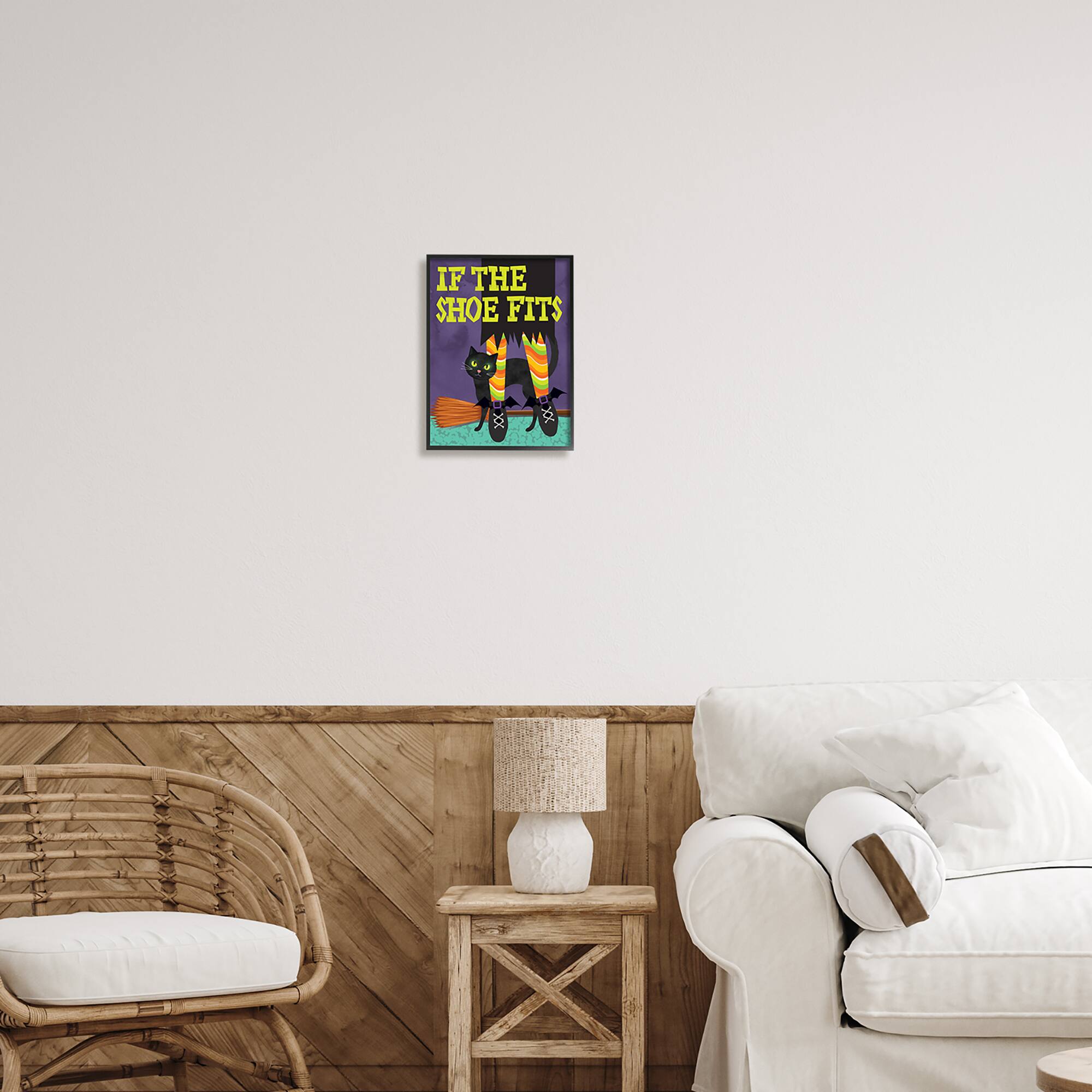 Stupell Industries If The Shoe Fits Witch Framed Giclee Art