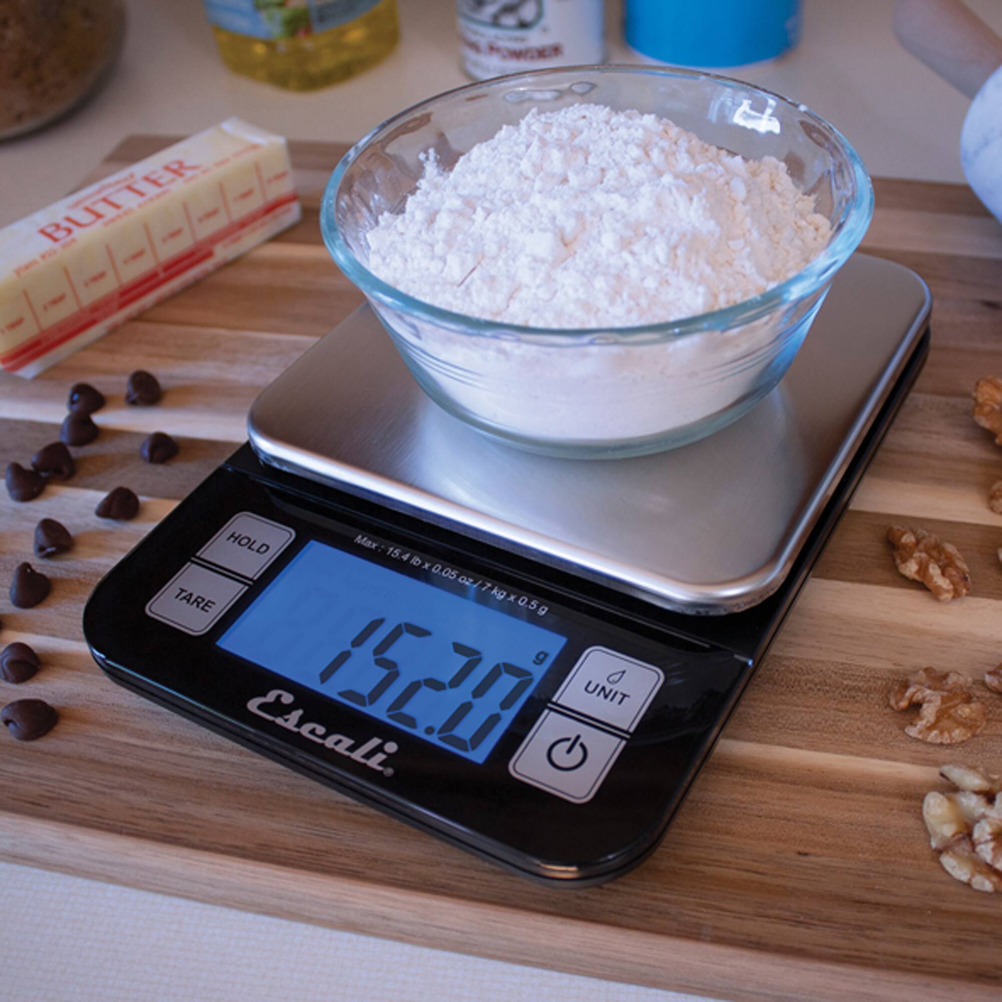 Escali Black & Silver Nutro Digital Food Scale