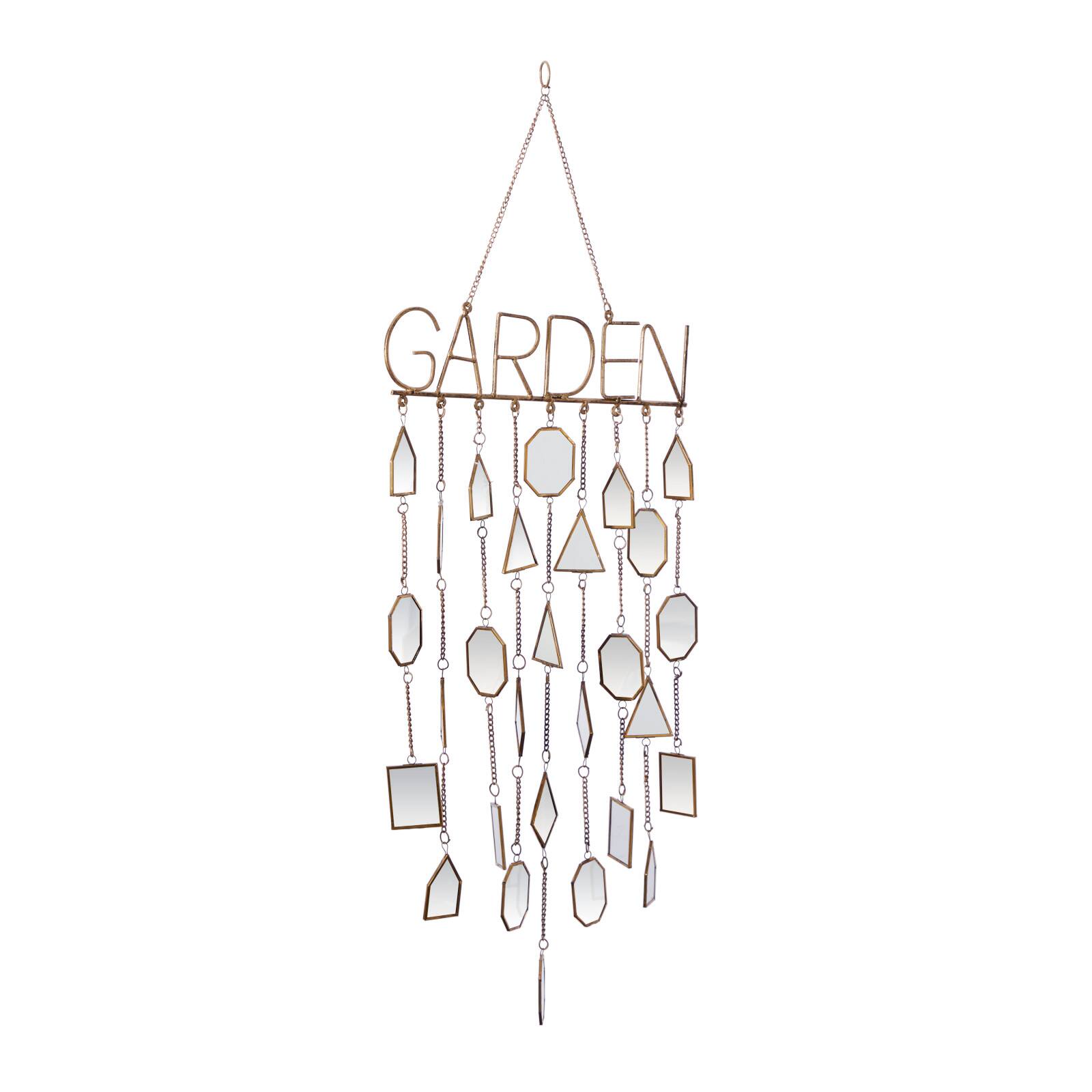 36" White Metal Eclectic Garden Windchime