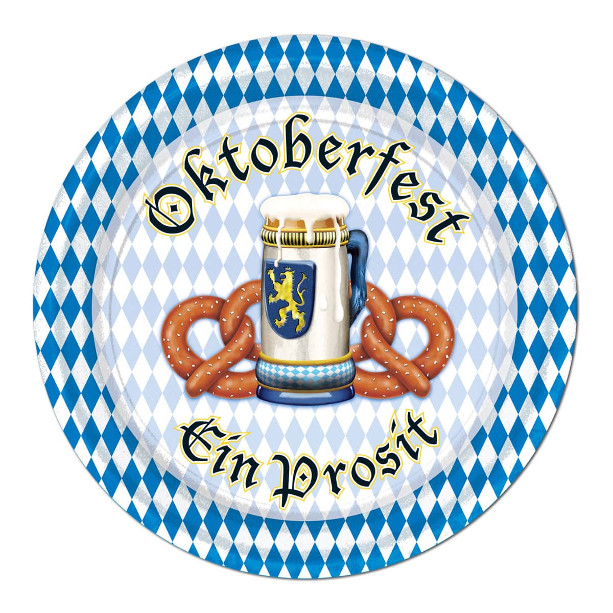Beistle Oktoberfest Paper Plates, 16ct.