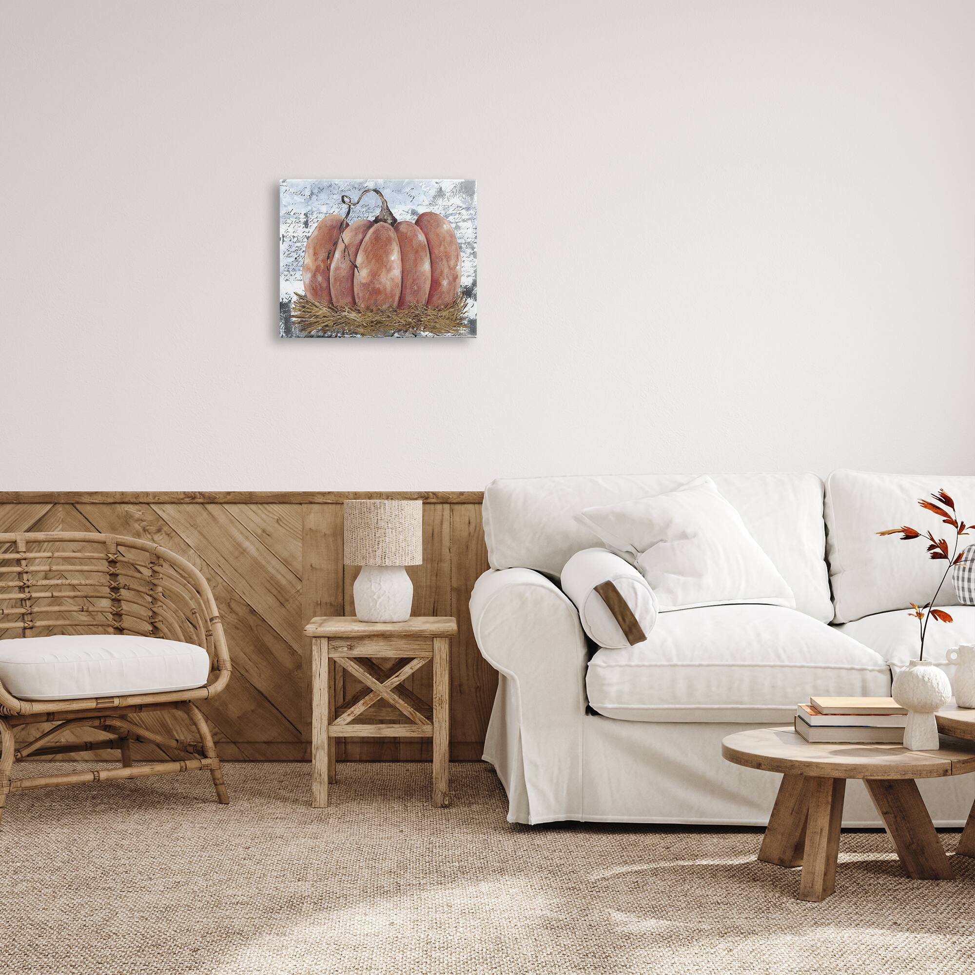 Stupell Industries Abstract Pumpkin Collage Canvas Wall Art