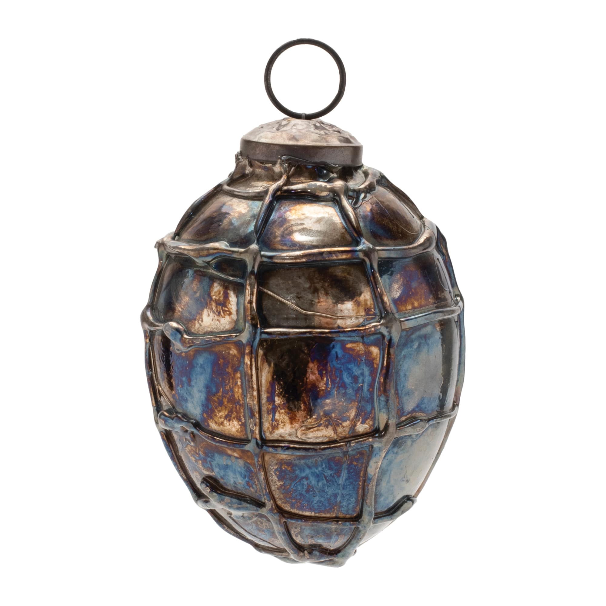 Distressed Mercury Glass Ornament Set, 12ct.